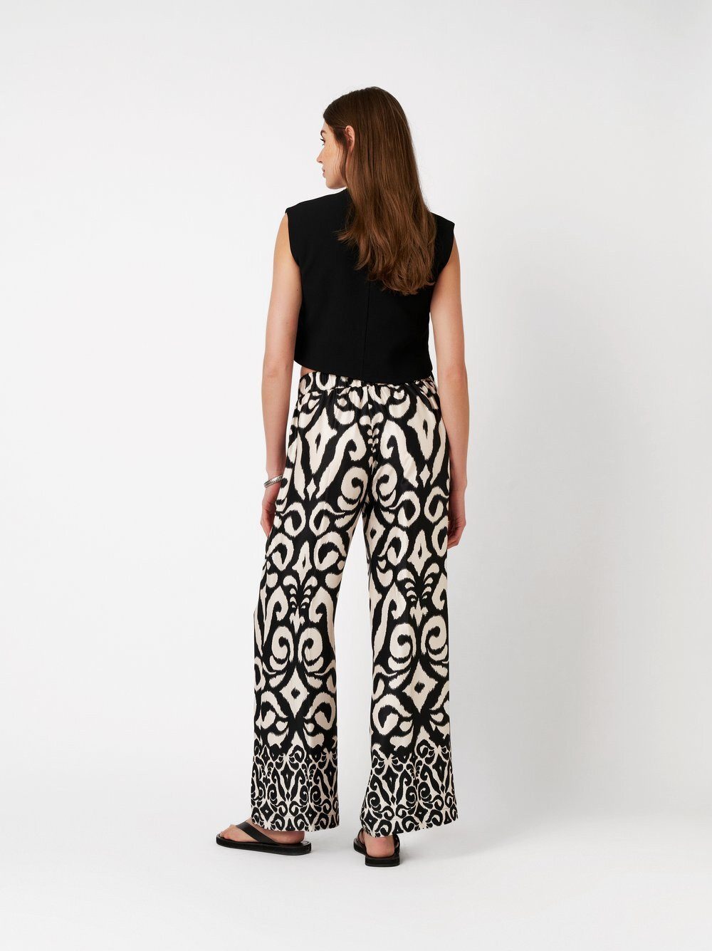 ROSNER Palazzohose Mara Wide (1-tlg) mit kunstvollem Allover-Print