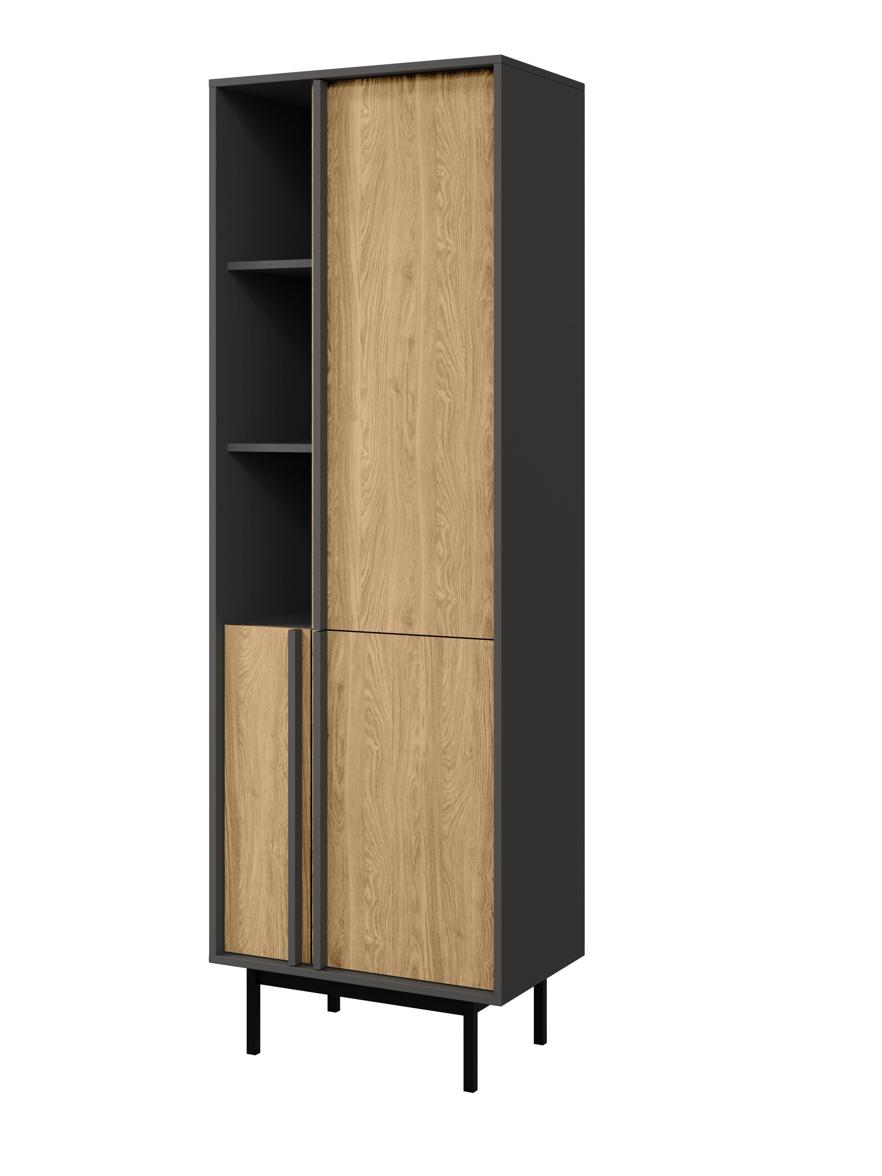 Compleo Bücherregal schmal MALTS, Breite: 63 cm, Elegant design, Standregal