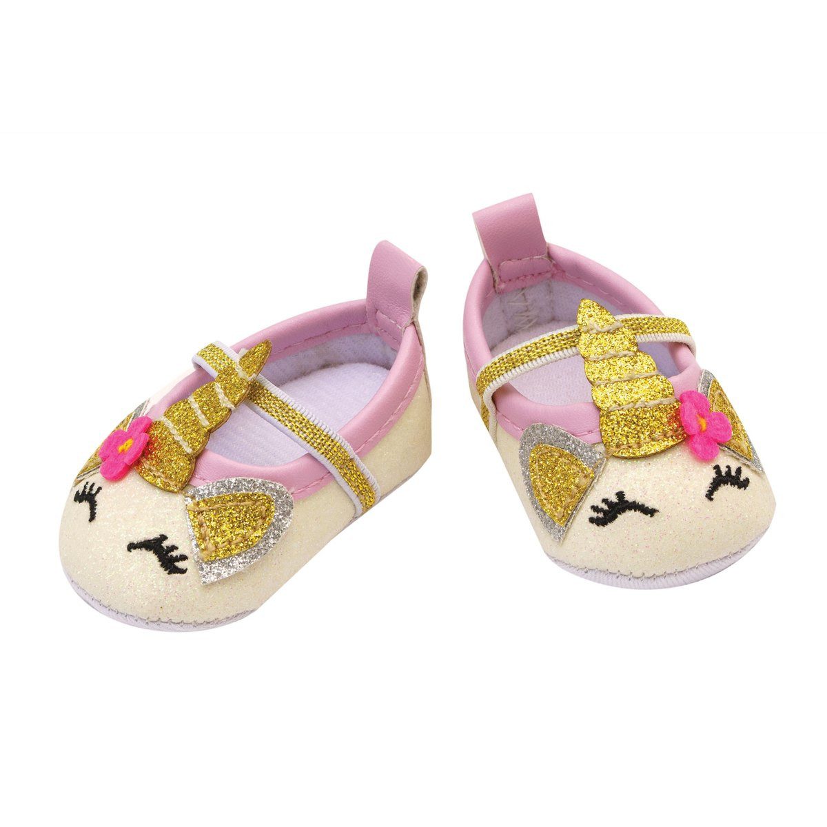 Heless Puppenkleidung Ballerinaschuhe Einhorn Größe 38-45cm