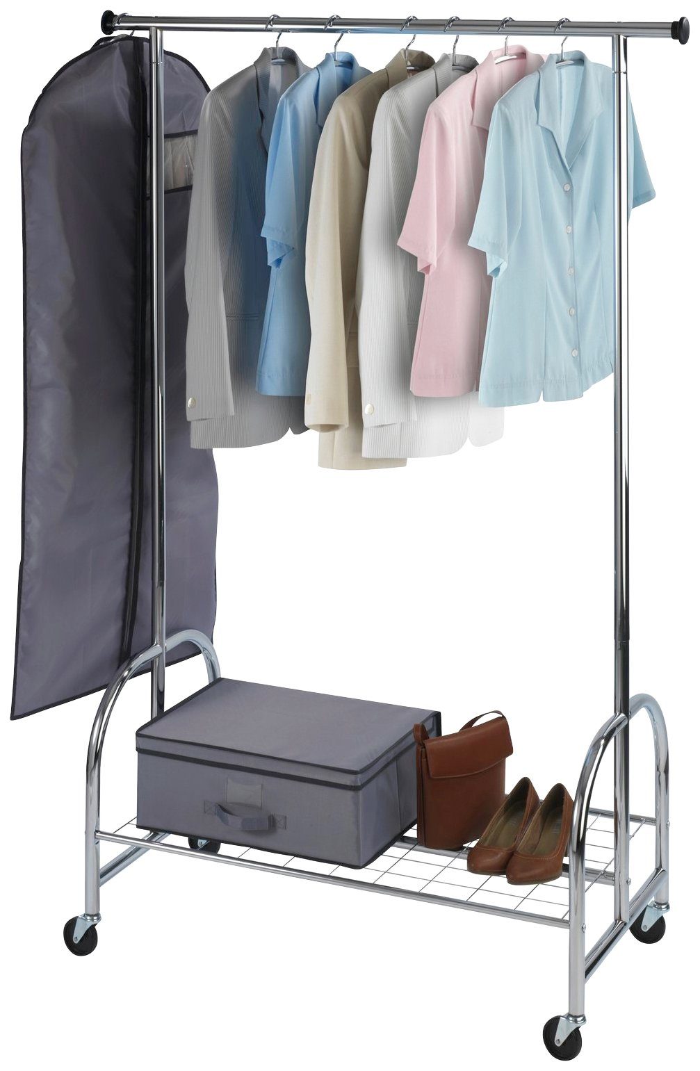 WENKO Garderobenständer Kleiderständer Profi verchromt, (1 St), mit großer günstig online kaufen