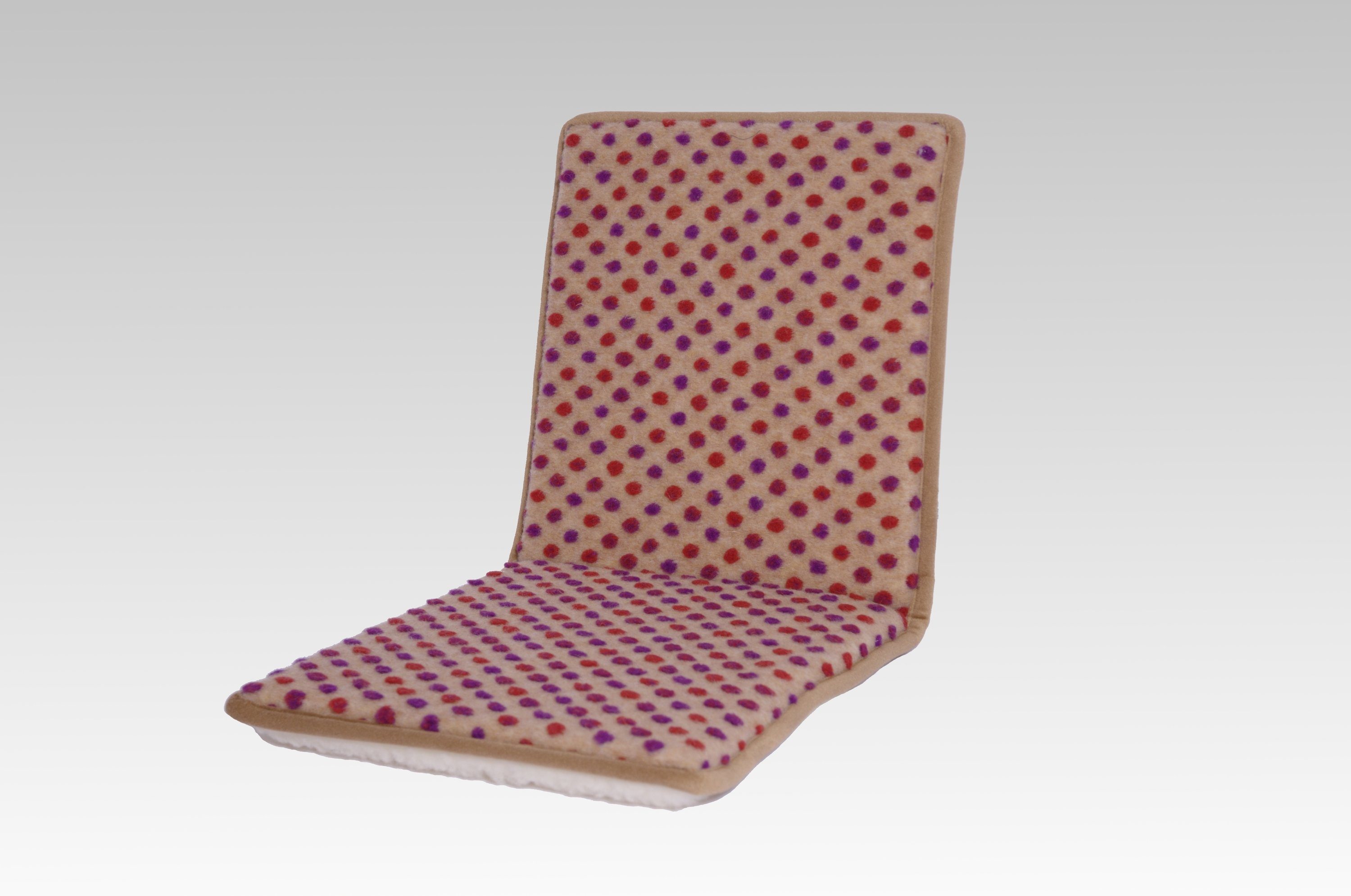 Licardo Sitzkissen Doppelstuhlkissen Wolle Noppen 80 x 37 cm