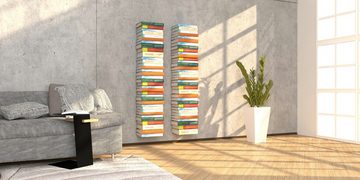 home3000 Bücherregal unsichtbares Bücherregal, 1-tlg., Made in Germany; Breite 16,5cm; Matt; 4 verschiedene Varianten;