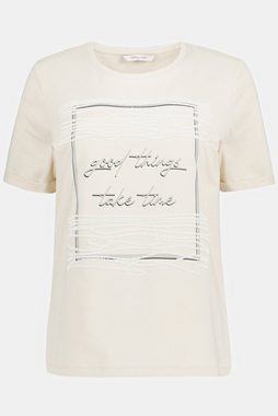Gina Laura Rundhalsshirt T-Shirt Writing Print Rundhals Halbarm