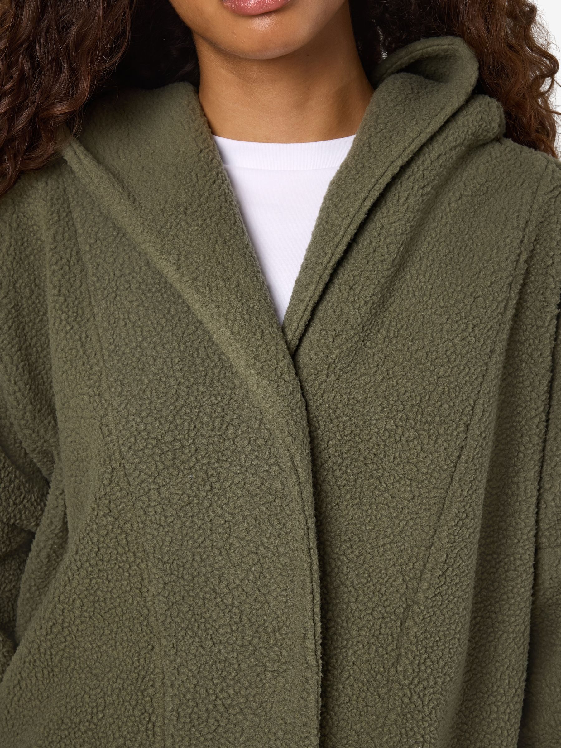 Noisy may Cardigan Teddyfleece Kapuze lockerer günstig online kaufen