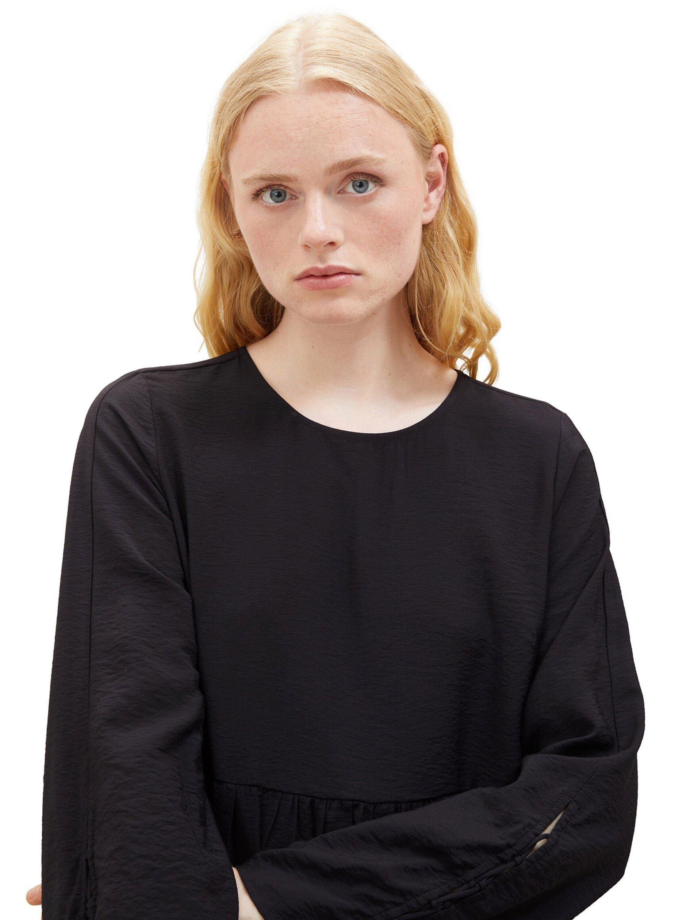 TOM TAILOR Denim Sommerkleid (1-tlg) Drapiert/gerafft