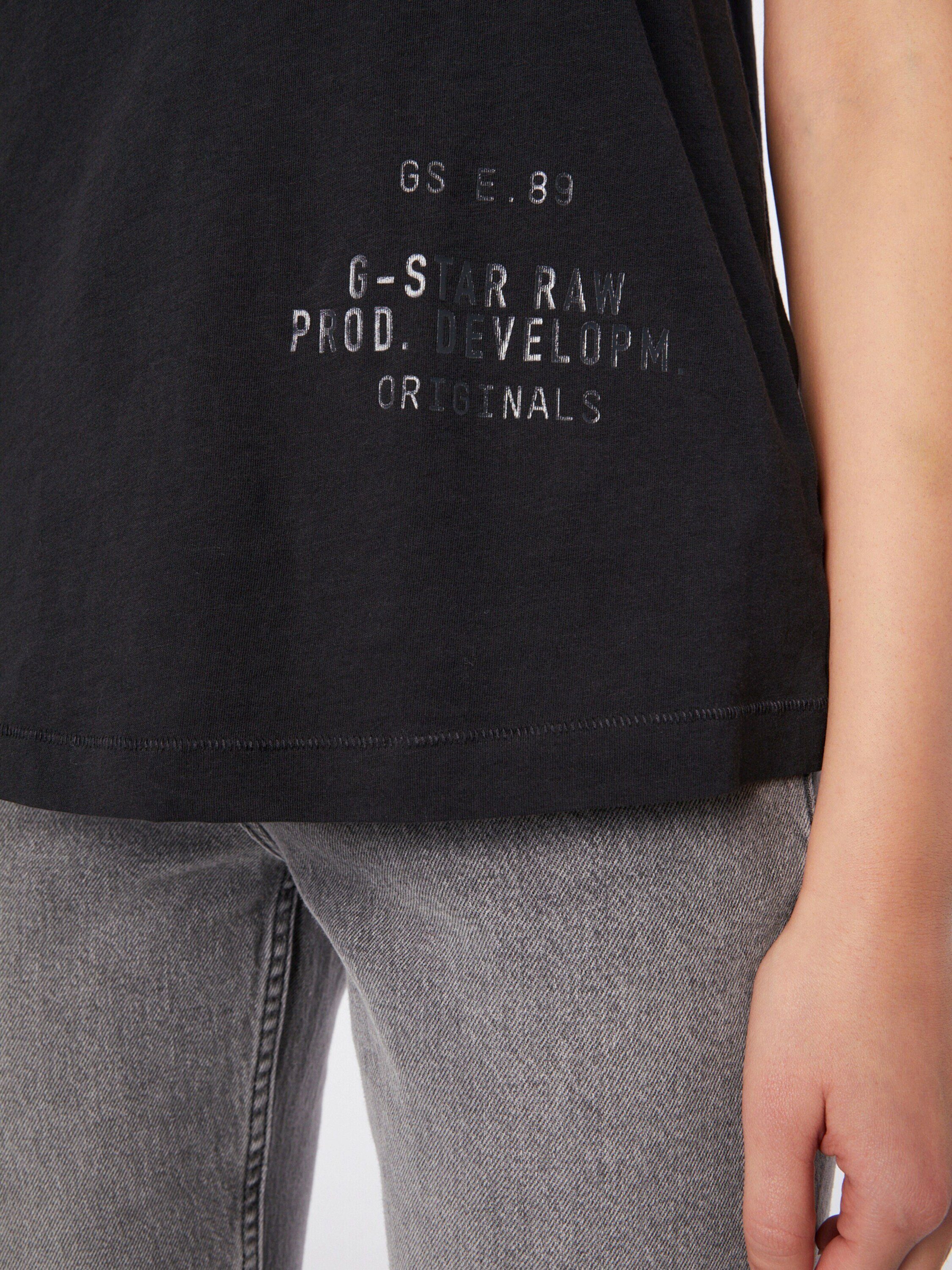 T-Shirt G-Star Plain/ohne (1-tlg) Details RAW