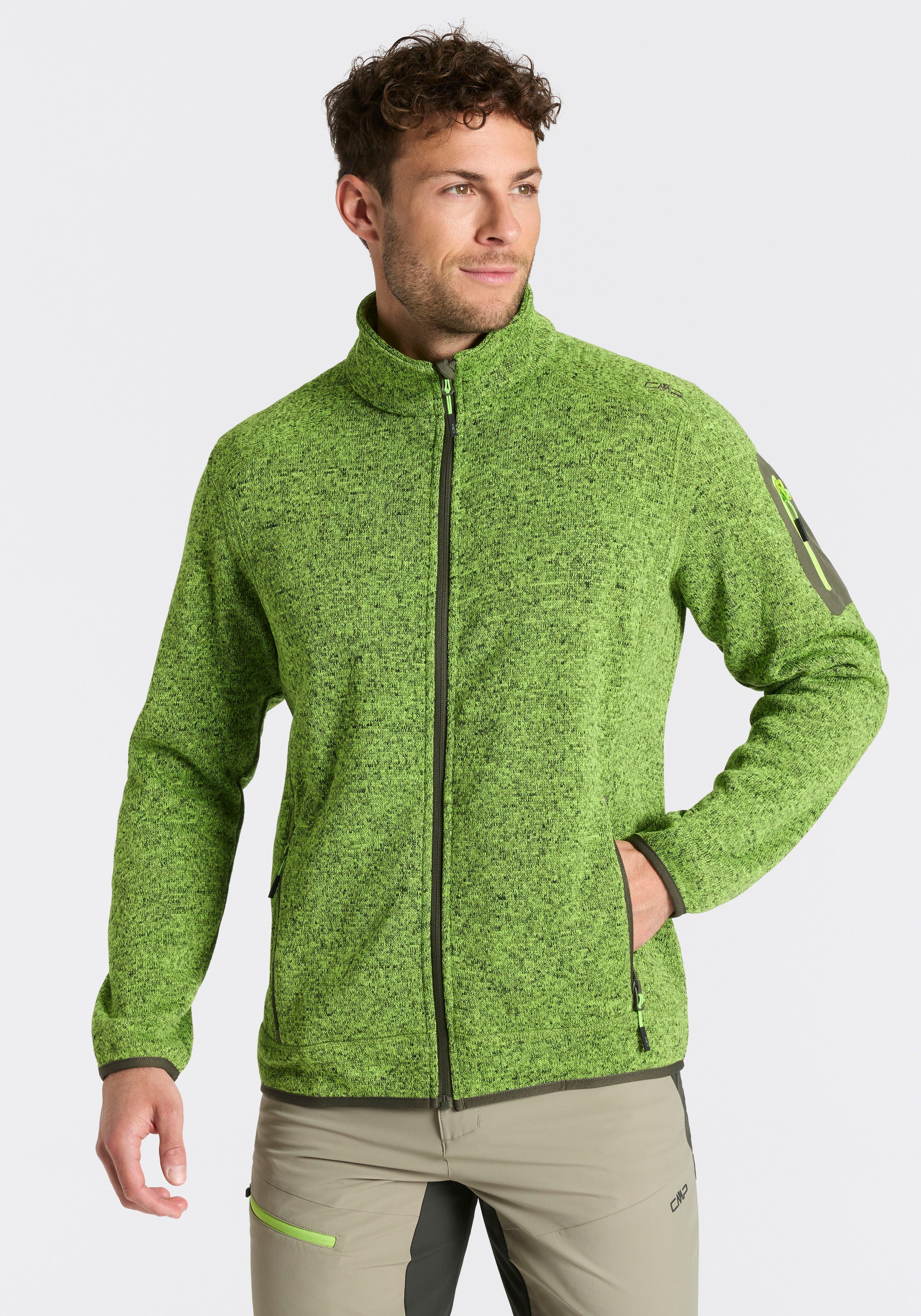 CMP Strickfleecejacke MAN JACKET atmungsaktiv, schnell trocknend, wärmend, günstig online kaufen