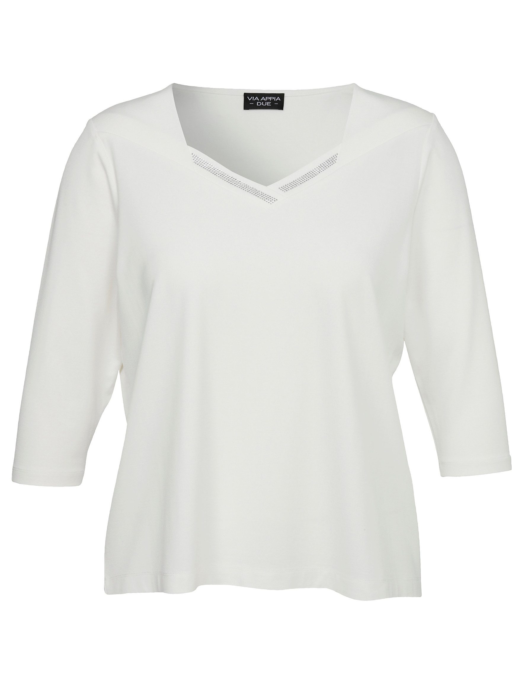 VIA APPIA T-Shirt T-Shirt Karree 3/4 Arm Schmuck