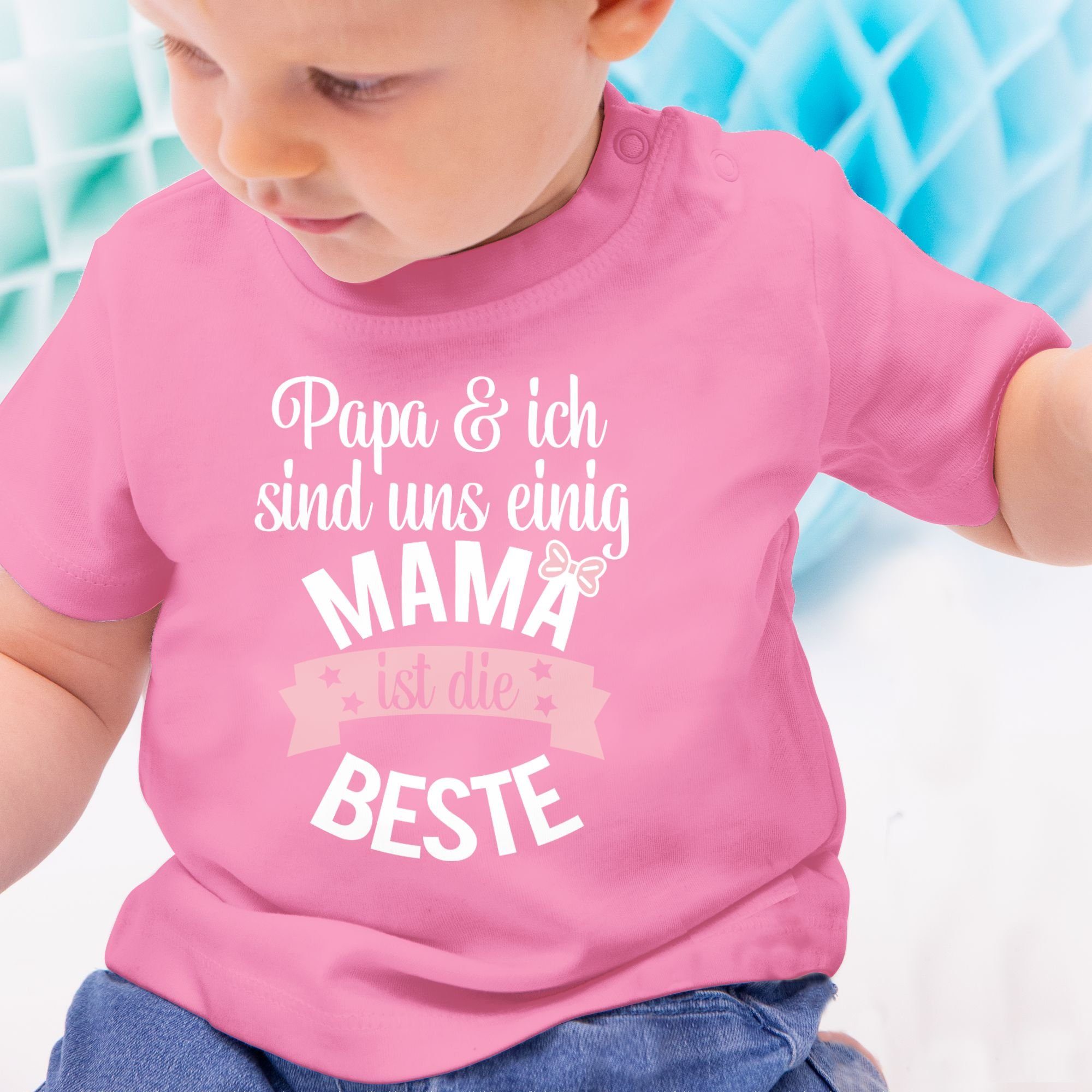 Mutti Weltbeste I Shirtracer Muttertagsgeschenk die ist Mama beste T-Shirt Pink 2