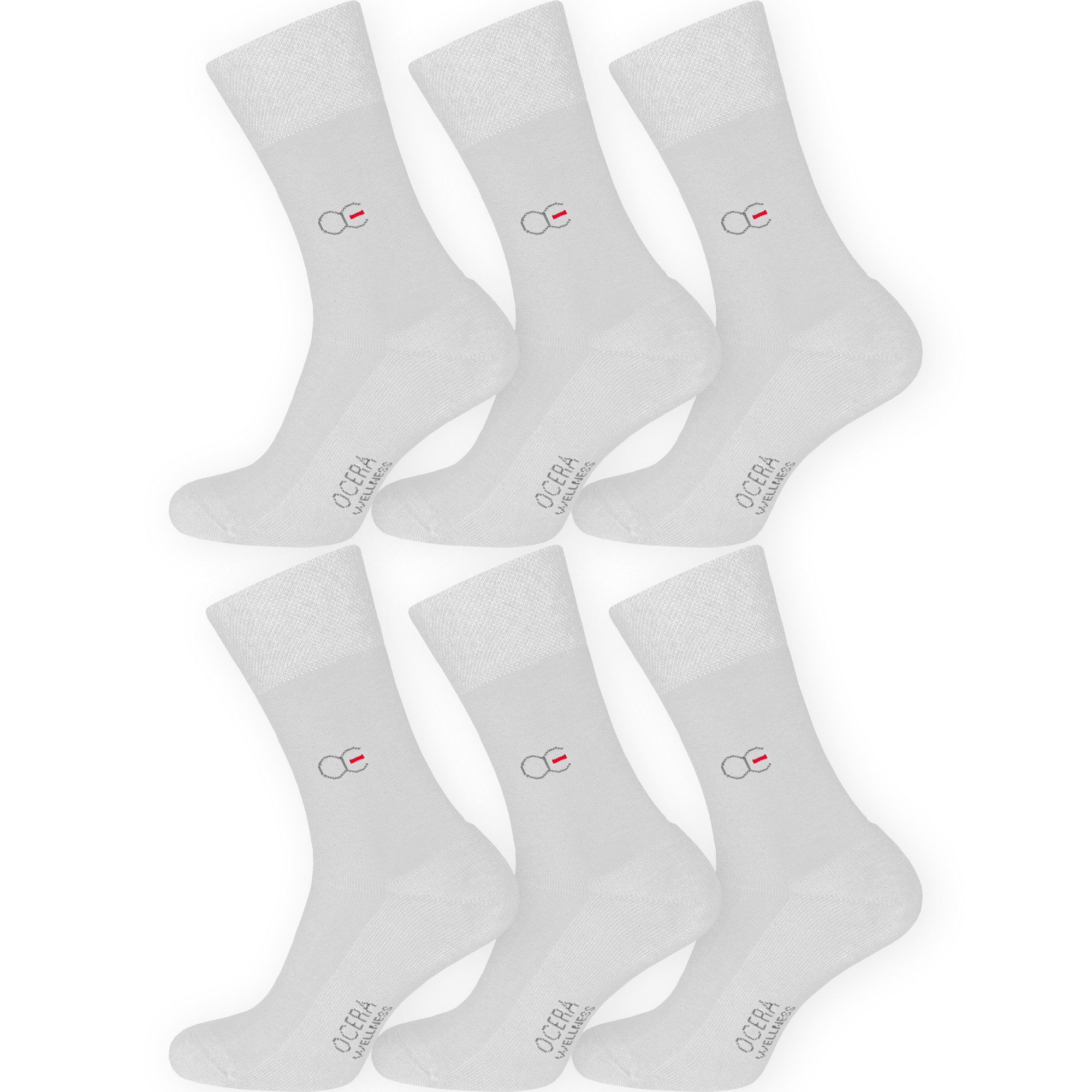 OCERA Gesundheitssocken Wellness Socken mit Frotteesohle, Baumwolle, unisex, 6 Paar (6-Paar) einfarbig