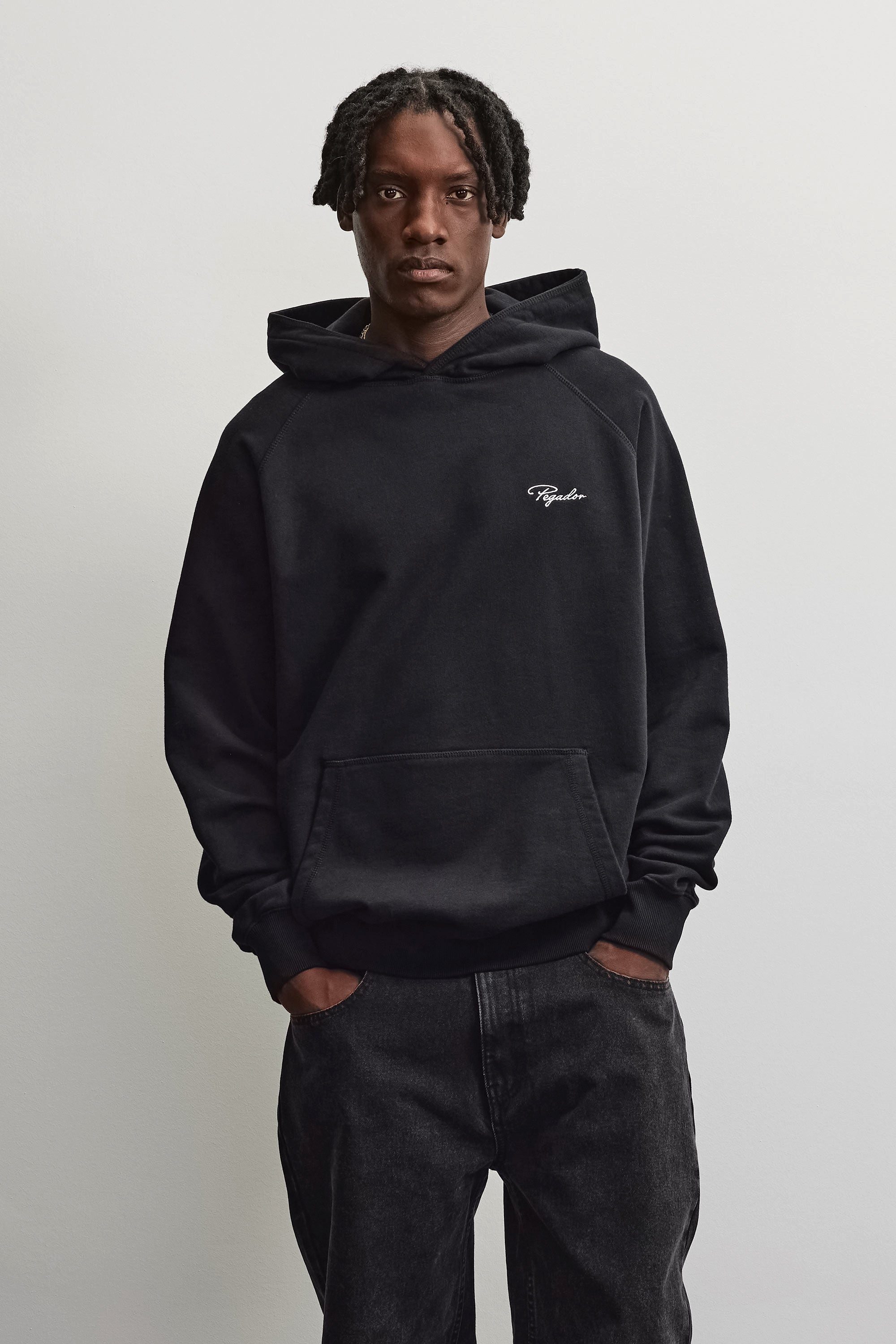 PEGADOR Kapuzensweatshirt Signar Terry Raglan Hoodie Baumwollmischung, regular fit