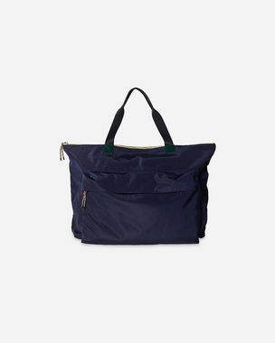 Becksöndergaard Shopper Relon Tania Tote Bag - Schultertasche Damen mit Reißverschluss, aus recycltem Polyester in Blau 42x52 cm