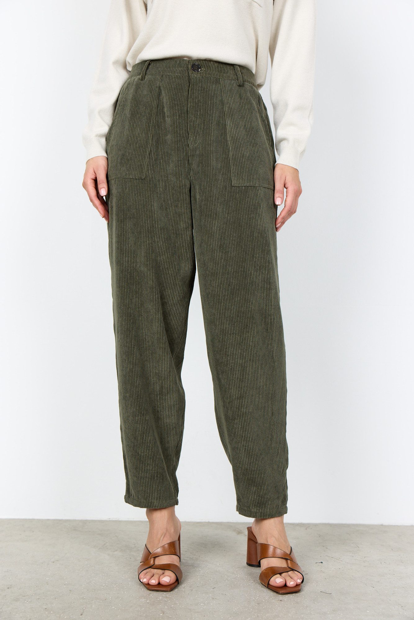 soyaconcept Cordhose SC-BINDI 20-C Materialmix, elastischer Bund hinten