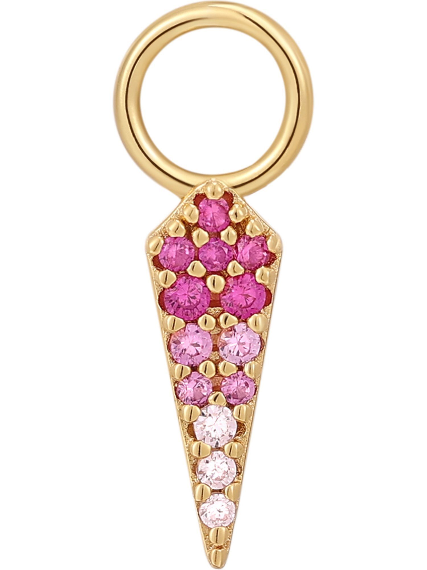 Ania Haie Einhänger für Ohrschmuck Ania Haie Damen-Charm 925er Silber Farbstein