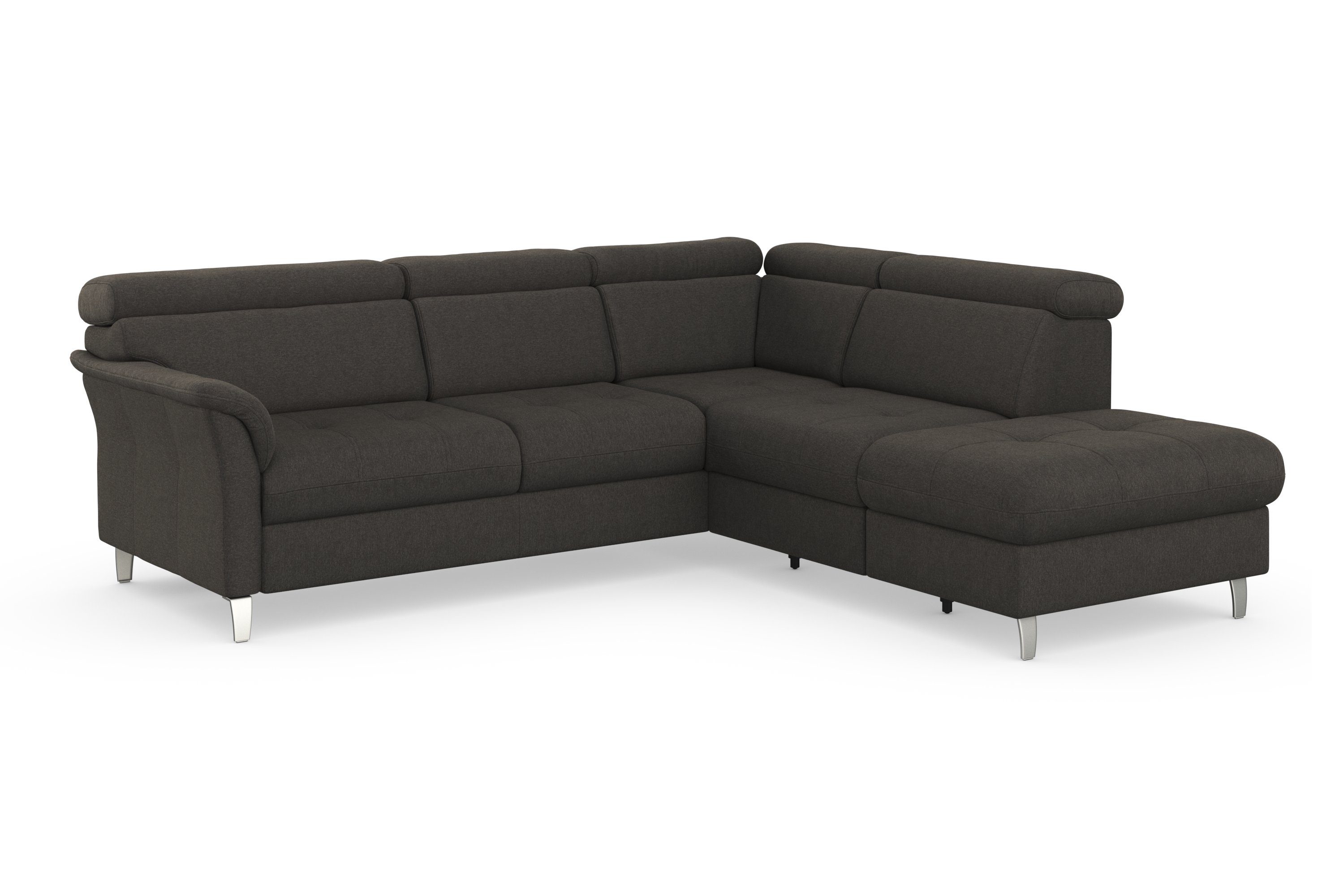 sit&more Ecksofa Marano, inklusive wahlweise Bettkasten Kopfteilverstellung, Bettfunktion, mit