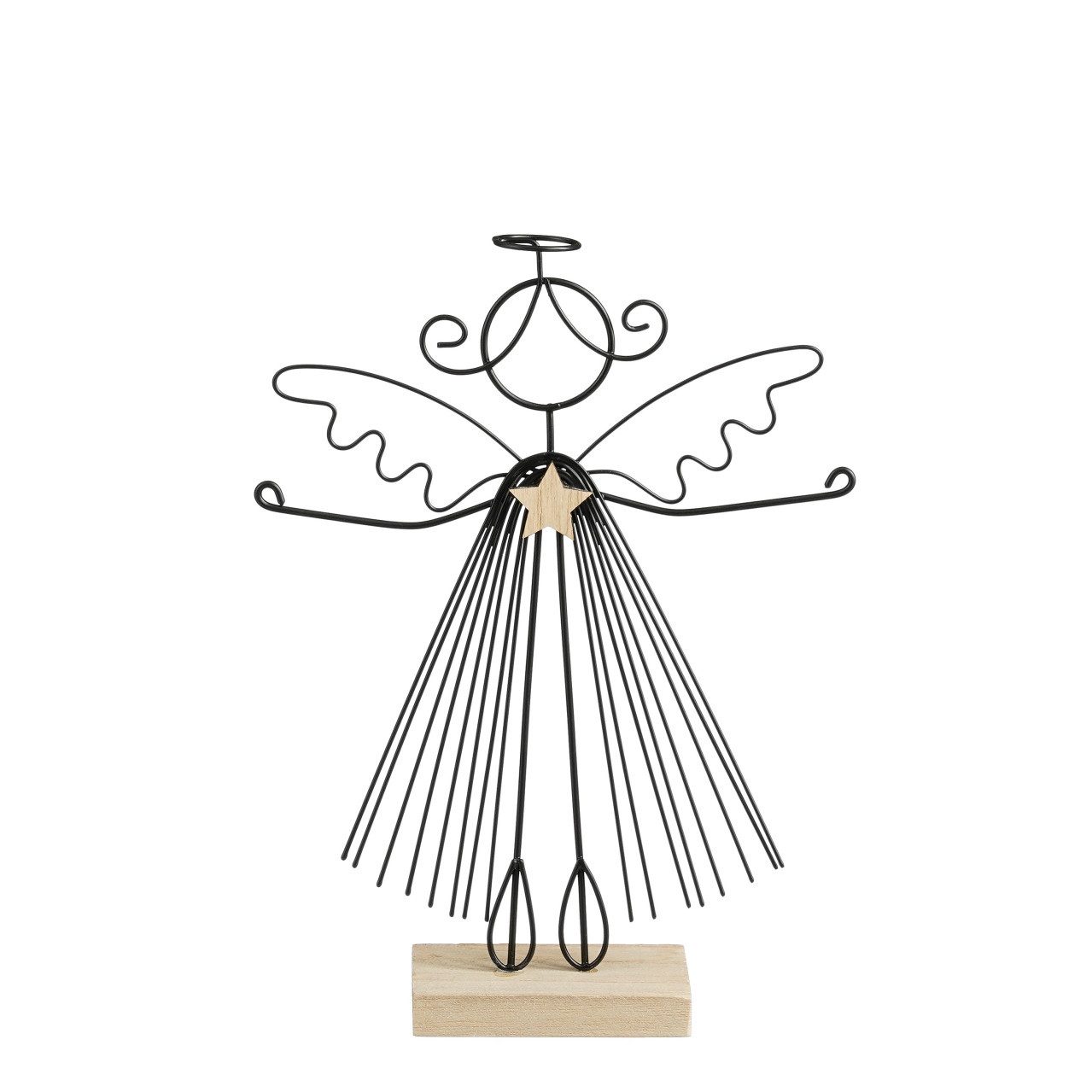 Mica Decorations Dekofigur Mica Decorations Dekofigur Engel 23 cm schwarz günstig online kaufen