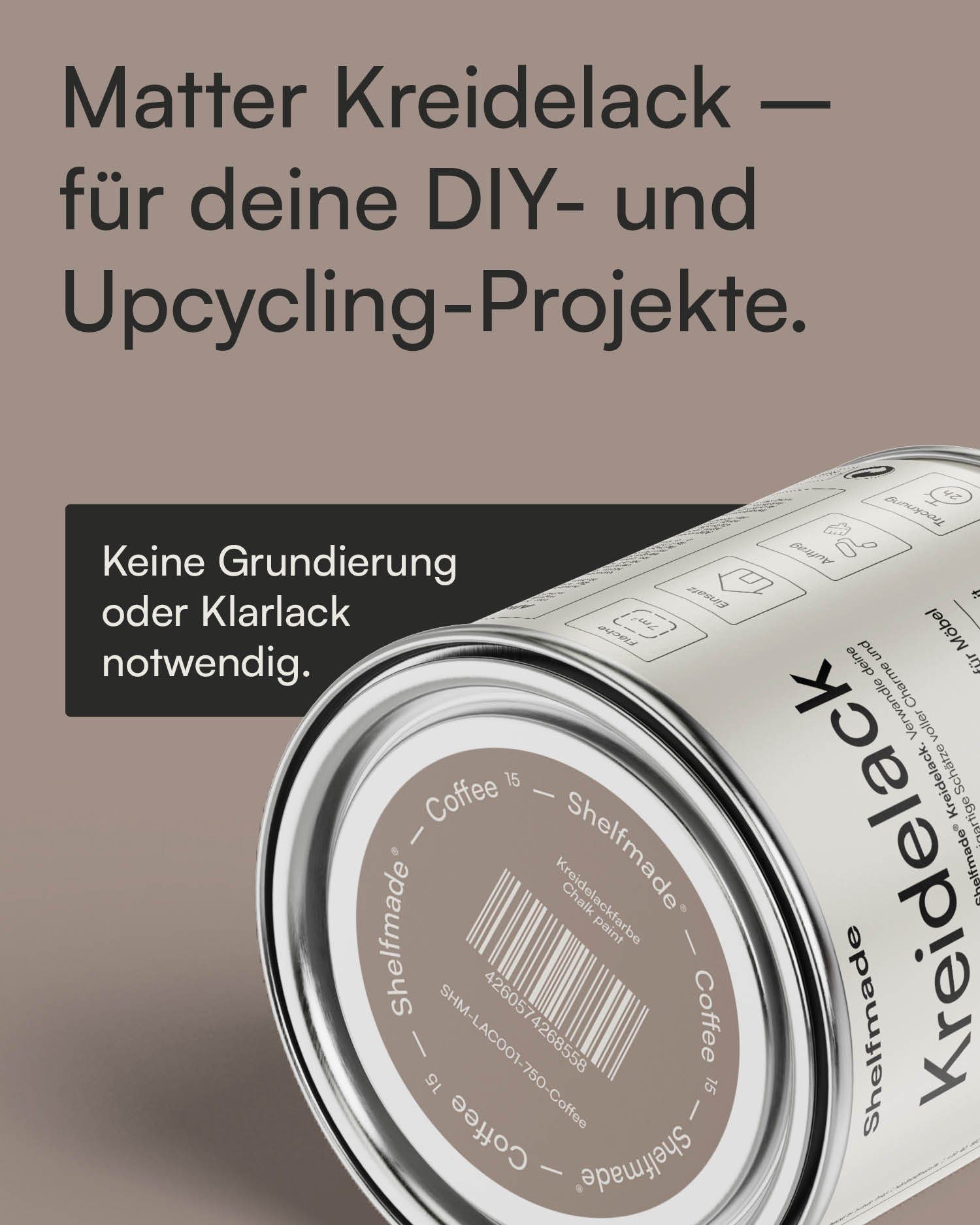 shelfmade Kreidefarbe Kreidefarbe Möbel Shabby Chic Holzlack DIY - Chalk Paint matter Look