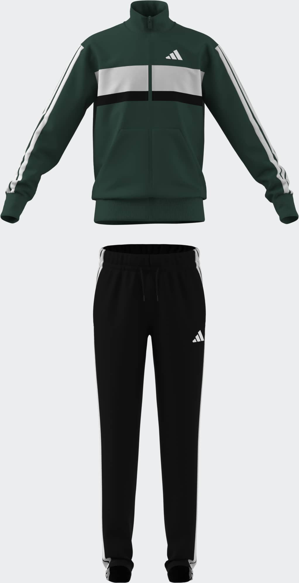 adidas Sportswear Trainingsanzug SEASONAL ESSENTIALS TIBERIO 3-STREIFEN TRICOT KIDS (2-tlg) – Bild 2 von 4