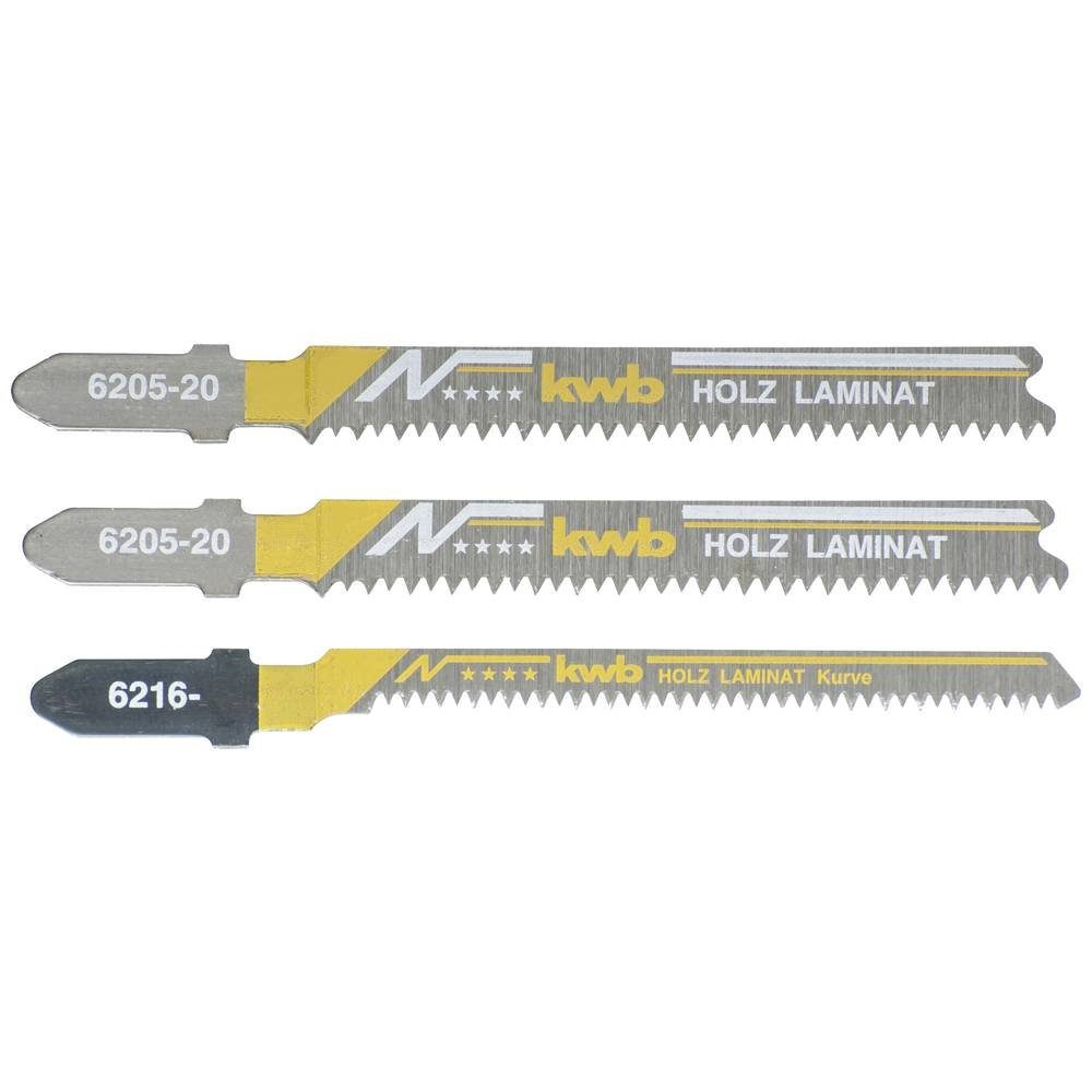 kwb Stichsägeblatt Stichsägeblatt-Set, LAMINAT, Holzbearbeitung, Bi-Metall, 2 x 622320