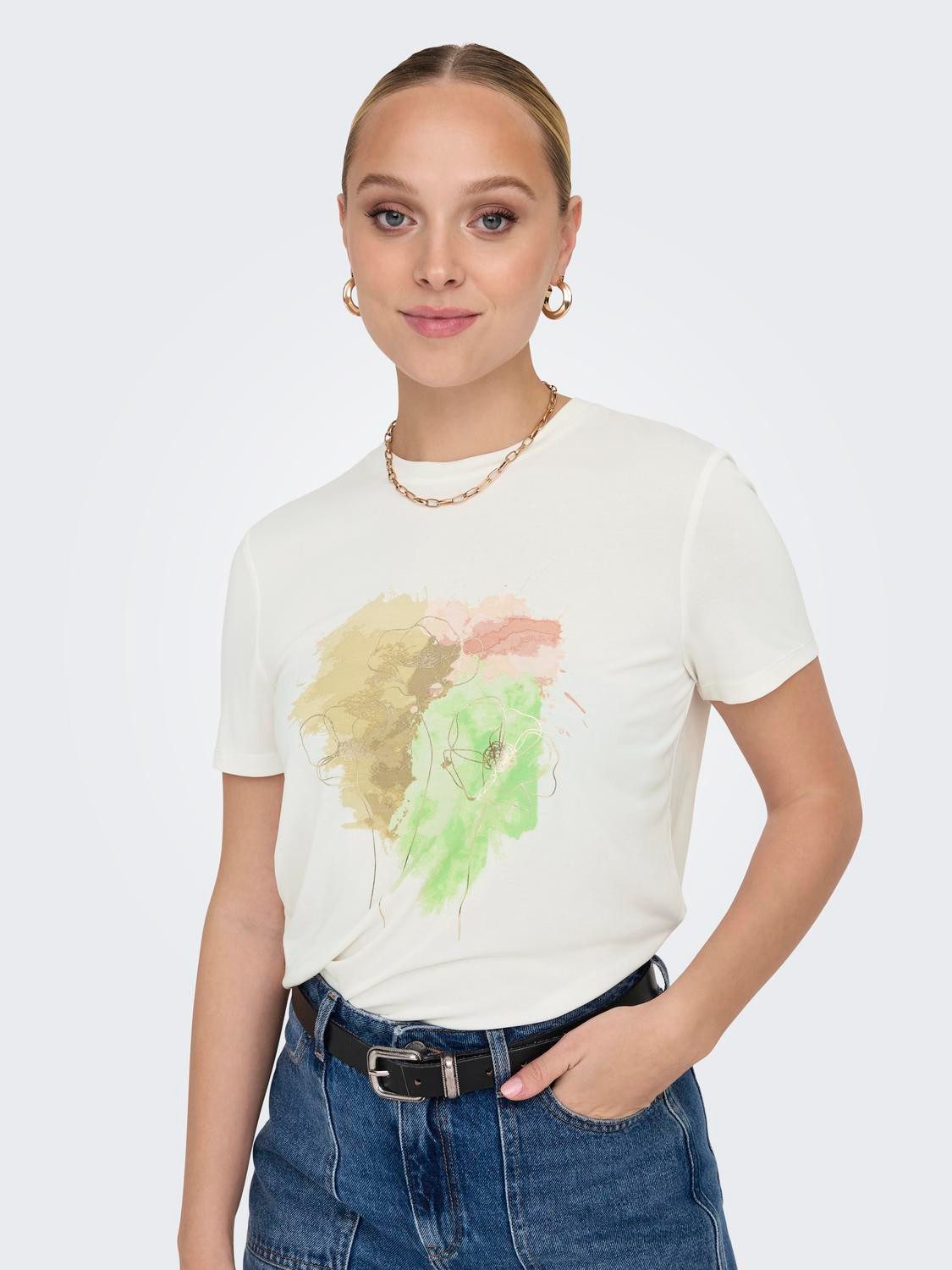 ONLY Kurzarmshirt ONLFREE LIFE REG S/S günstig online kaufen