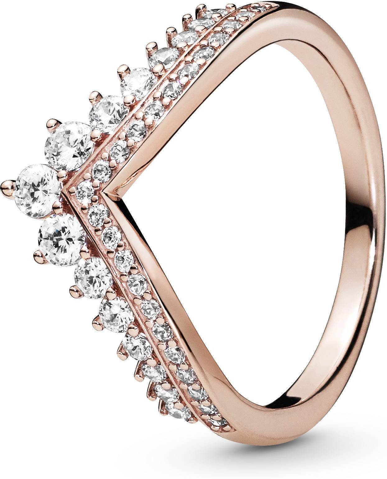 Pandora Fingerring Pandora Prinzessin-Wishbone Ring 187736CZ Damenring