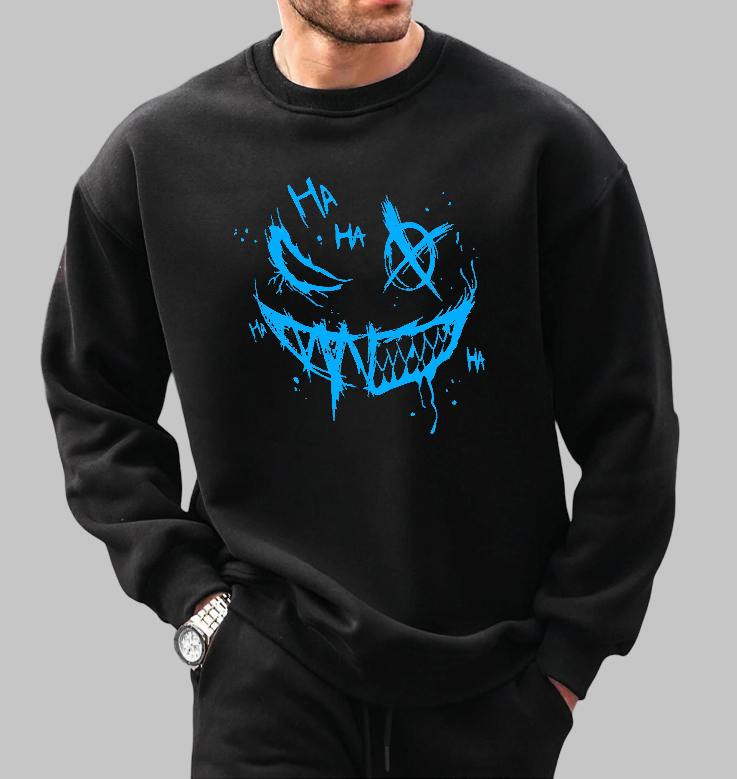 RMK Rundhalspullover Herren Pullover Langarmshirt Sweatshirt Pulli Smile Sm günstig online kaufen