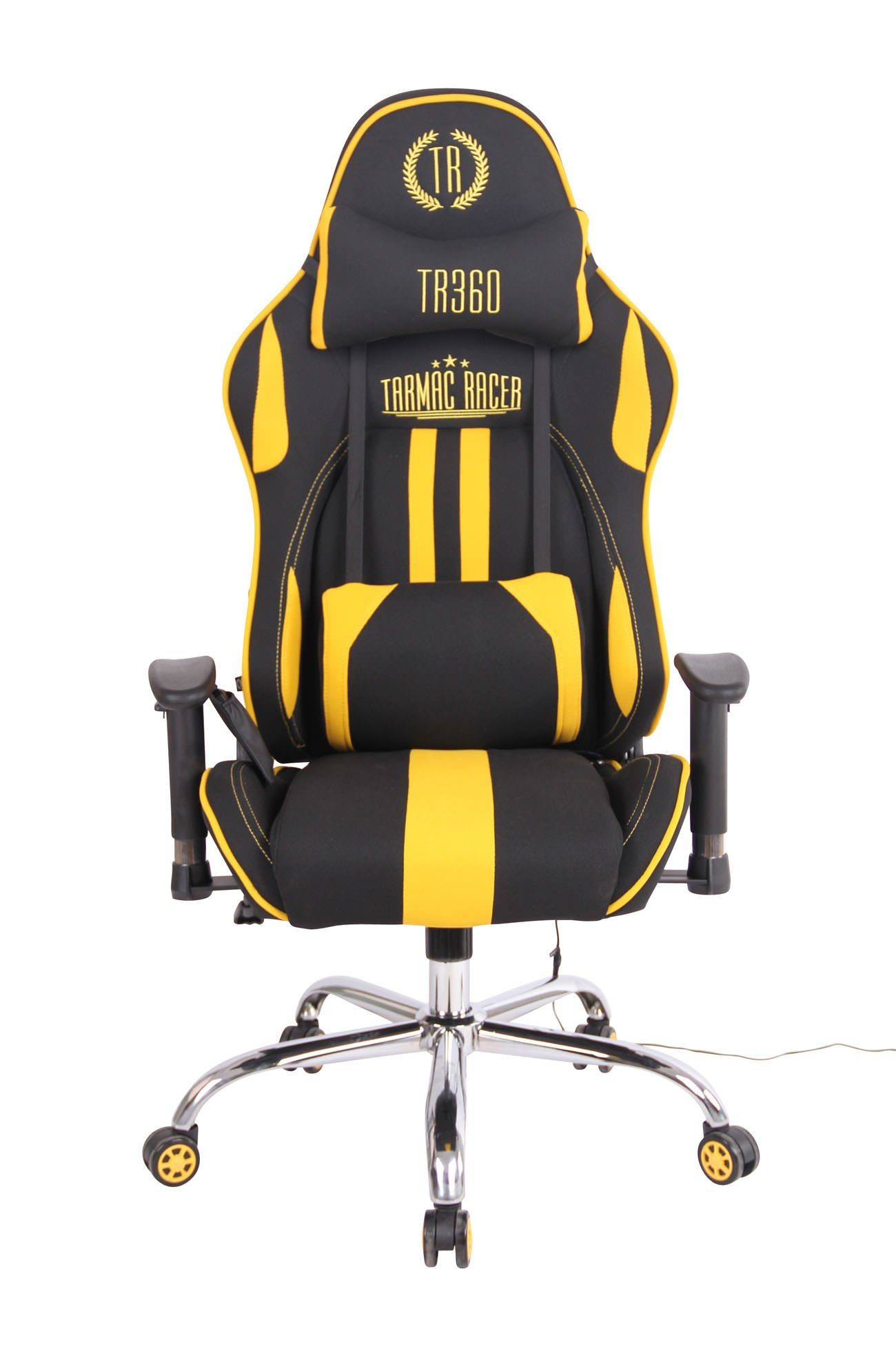 schwarz/gelb Gaming CLP XM Massagefunktion Stoff, Chair mit Limit