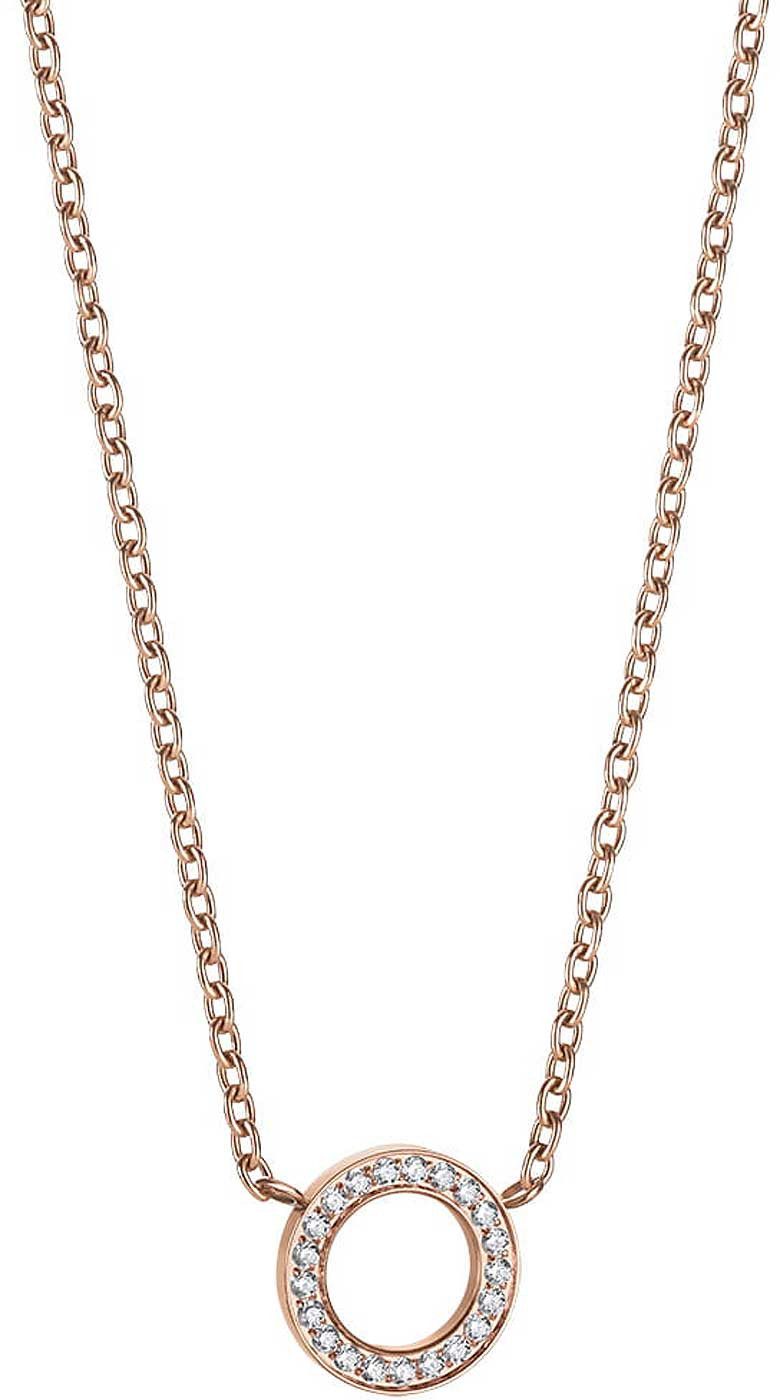 Bering Silberkette Halskette aus Edelstahl mit rundem Anhänger - Bering Jewelry