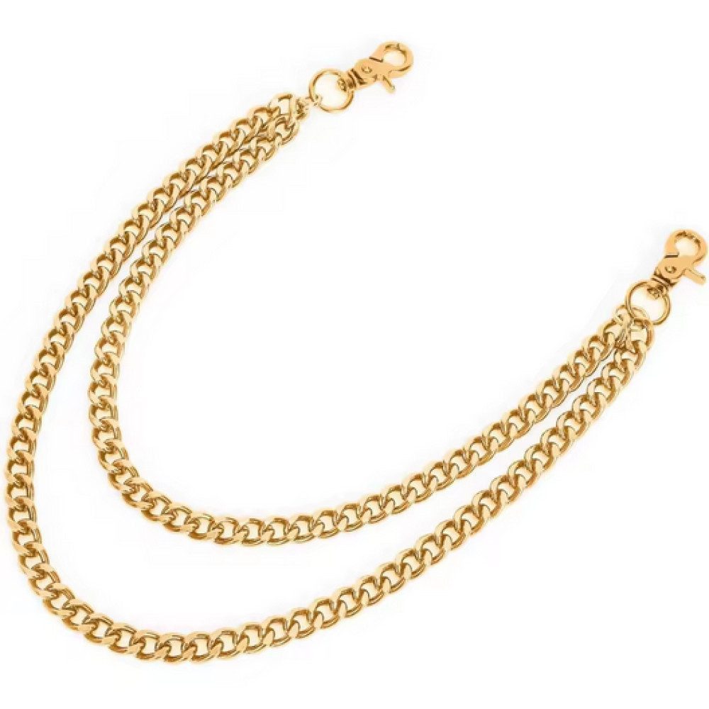 Ware aus aller Welt Hosenkette Zweireihige Schlüsselkette Brieftasche Kette Biker Trucker Punk Kette, (1-tlg)