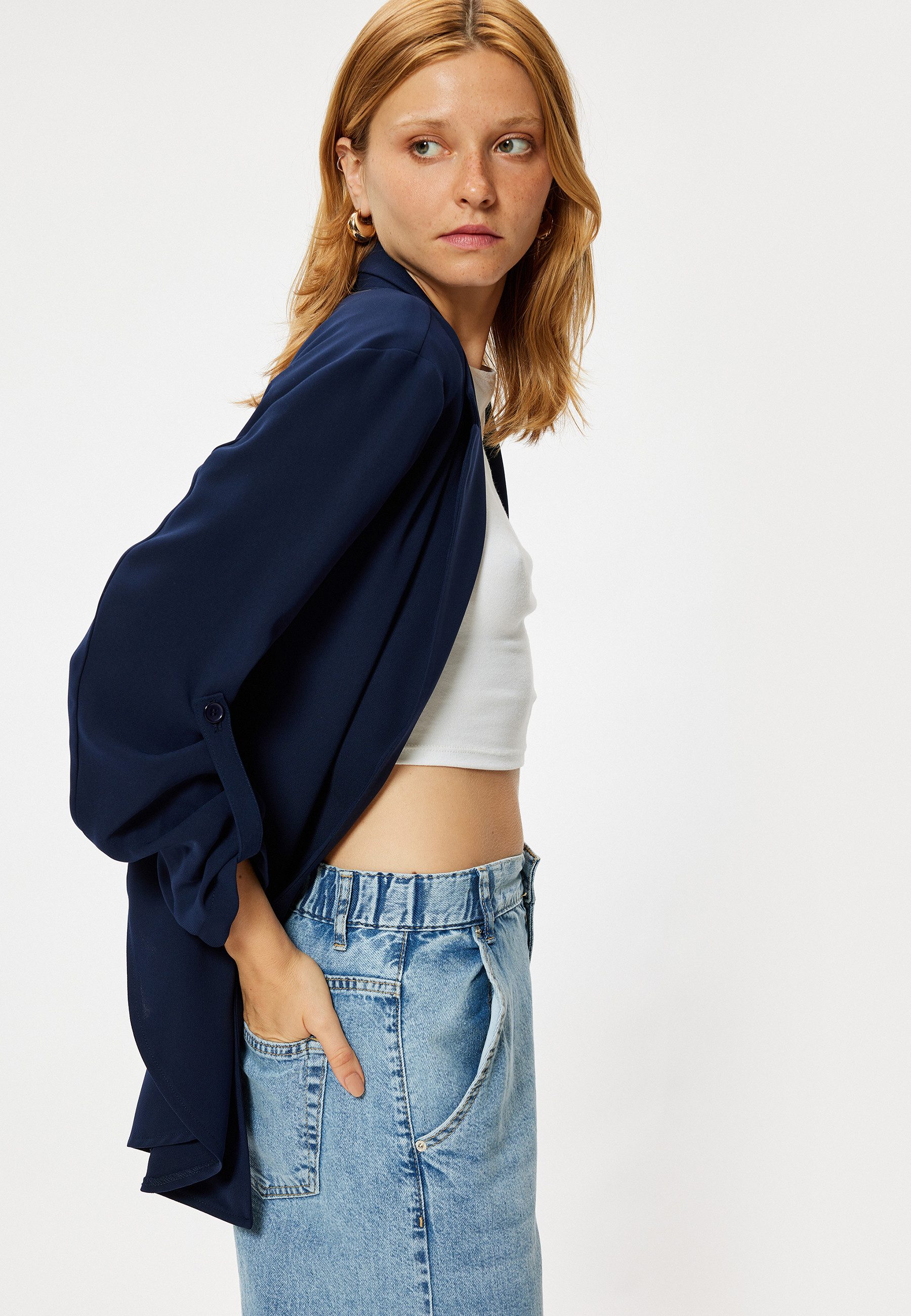 Jackenblazer Loose Shacket