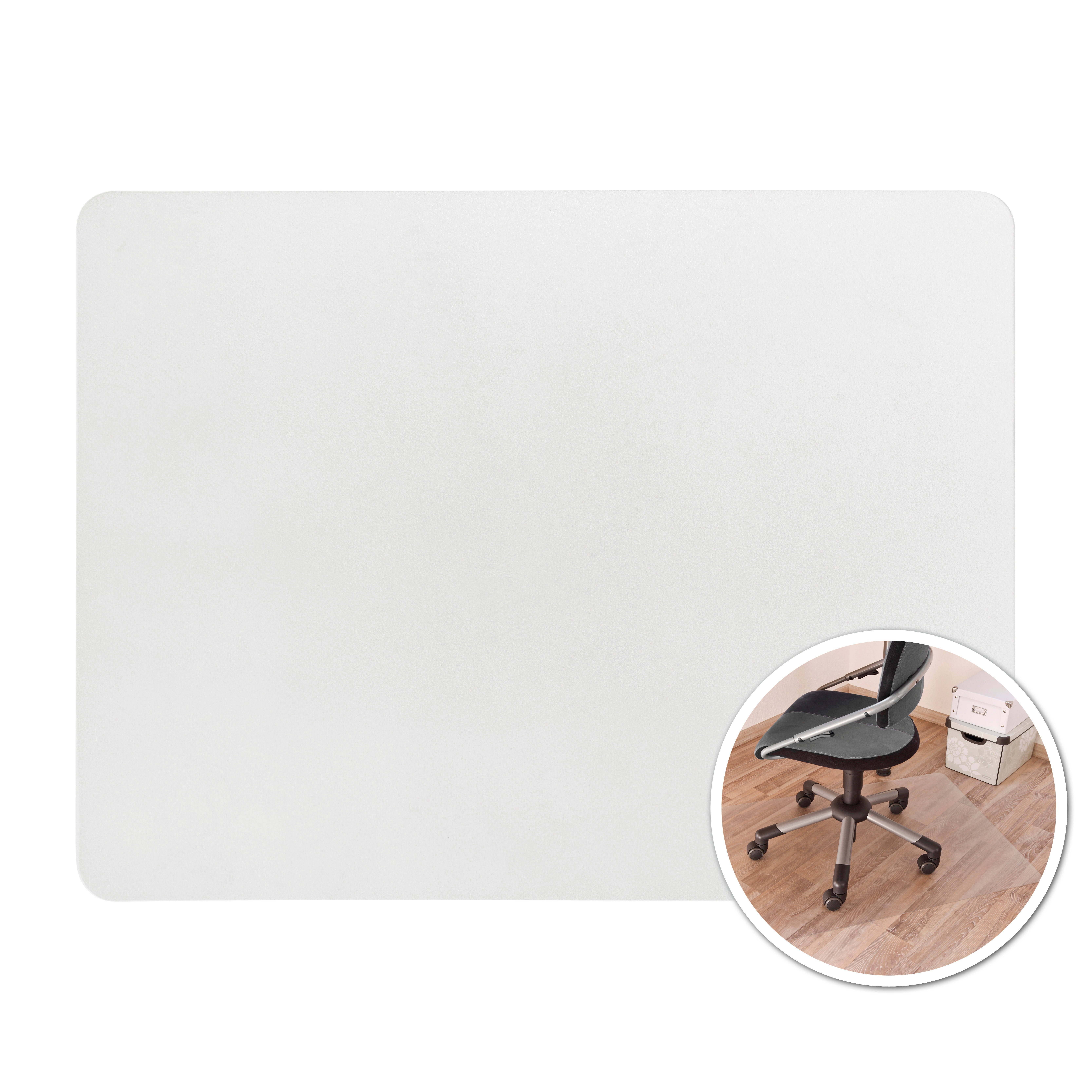 misento Bodenschutzmatte Bürostuhlmatte Stuhlunterlage Schutzmatte  transparent, pflegeleicht und strapazierfähig
