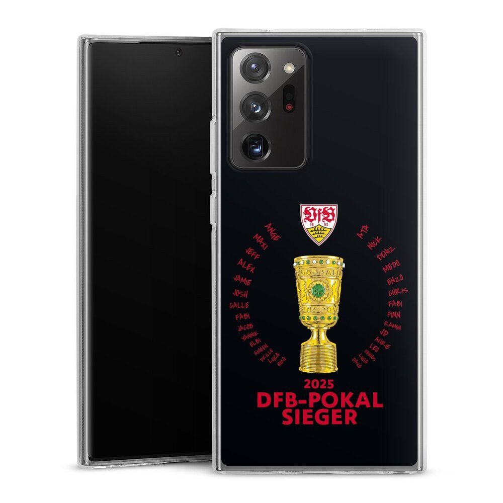 DeinDesign Handyhülle VfB Stuttgart Pokal Offizielles Lizenzprodukt, Samsung Galaxy Note 20 Ultra Silikon Hülle Bumper Case