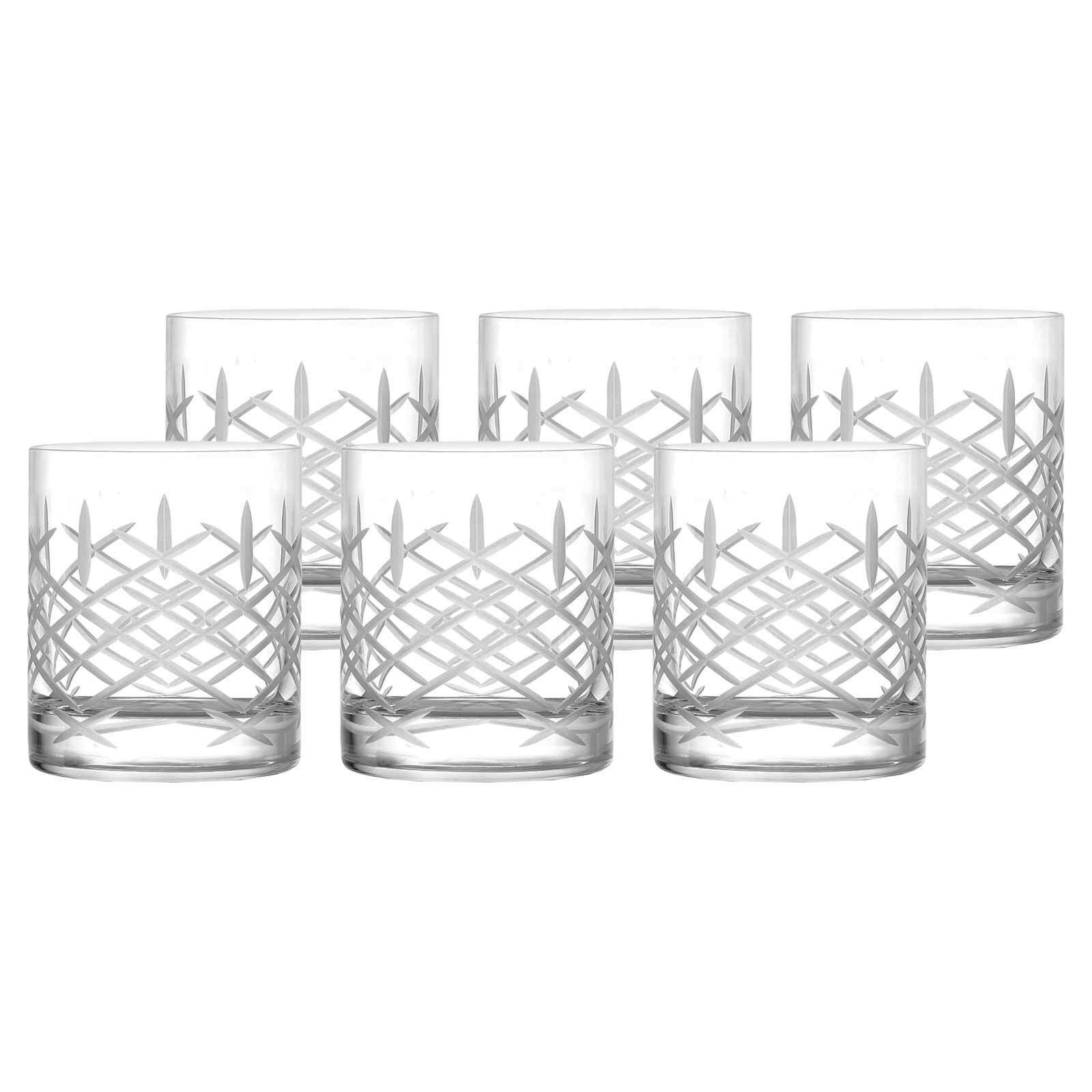 Stölzle Whiskyglas New York Bar Club Whiskybecher 320 ml 6er Set, 6-tlg., Glas