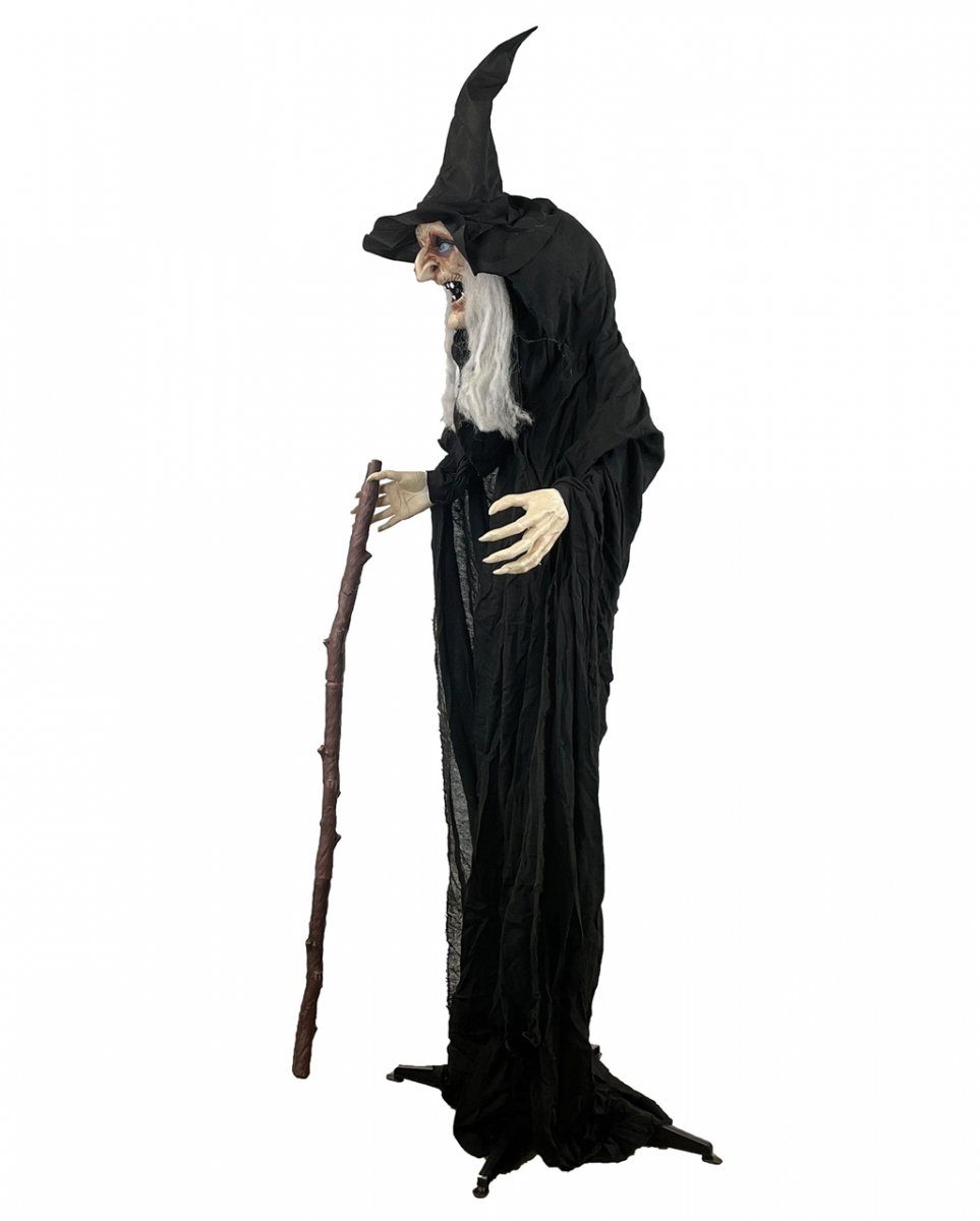 & Halloween Horror-Shop Sound Figur Hexe Bewegung, Dekofigur Agatha mit