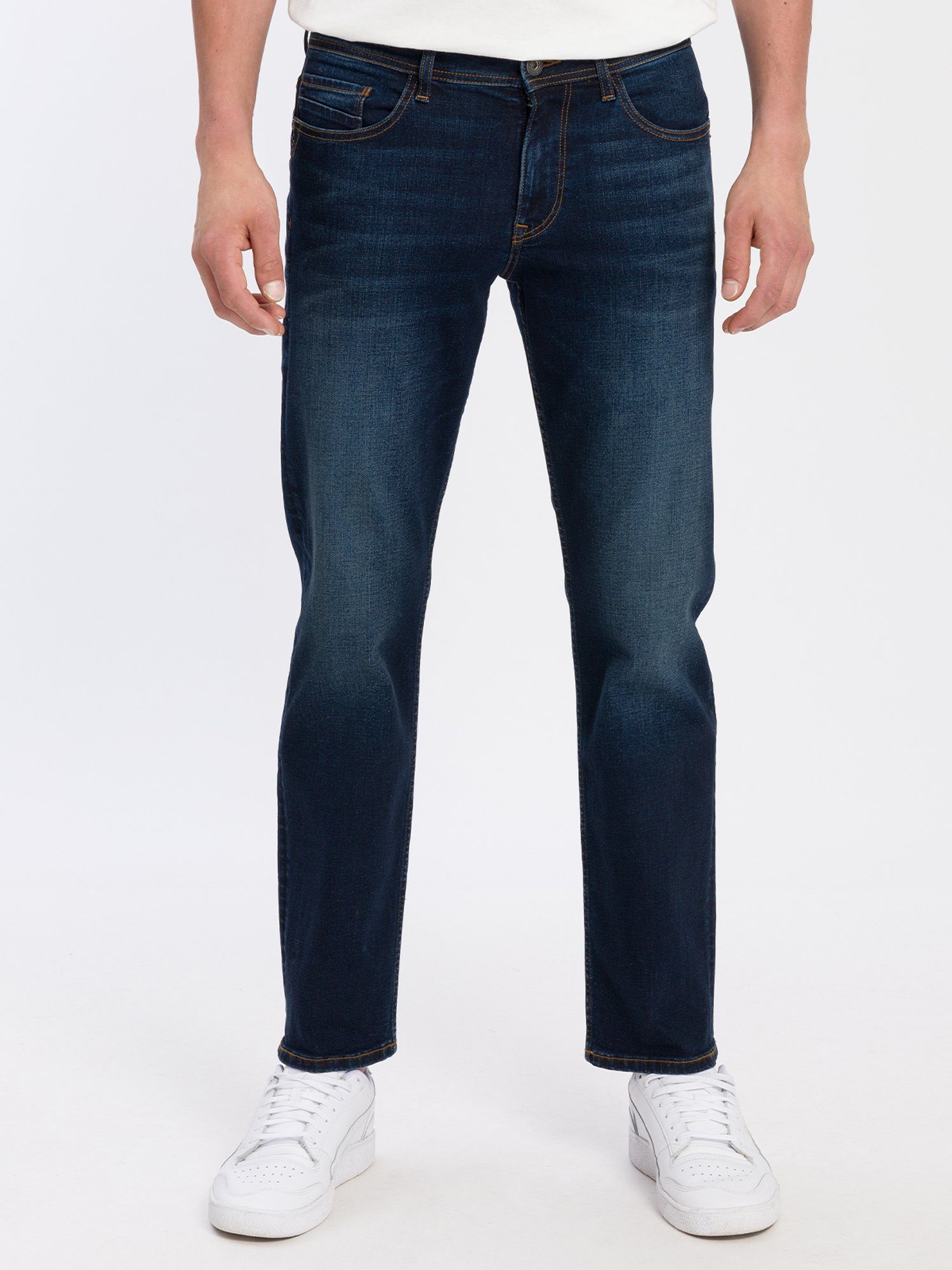 Cross Jeans Herren Jeans ANTONIO - Relaxed Fit - Blau - Deep Blue günstig online kaufen