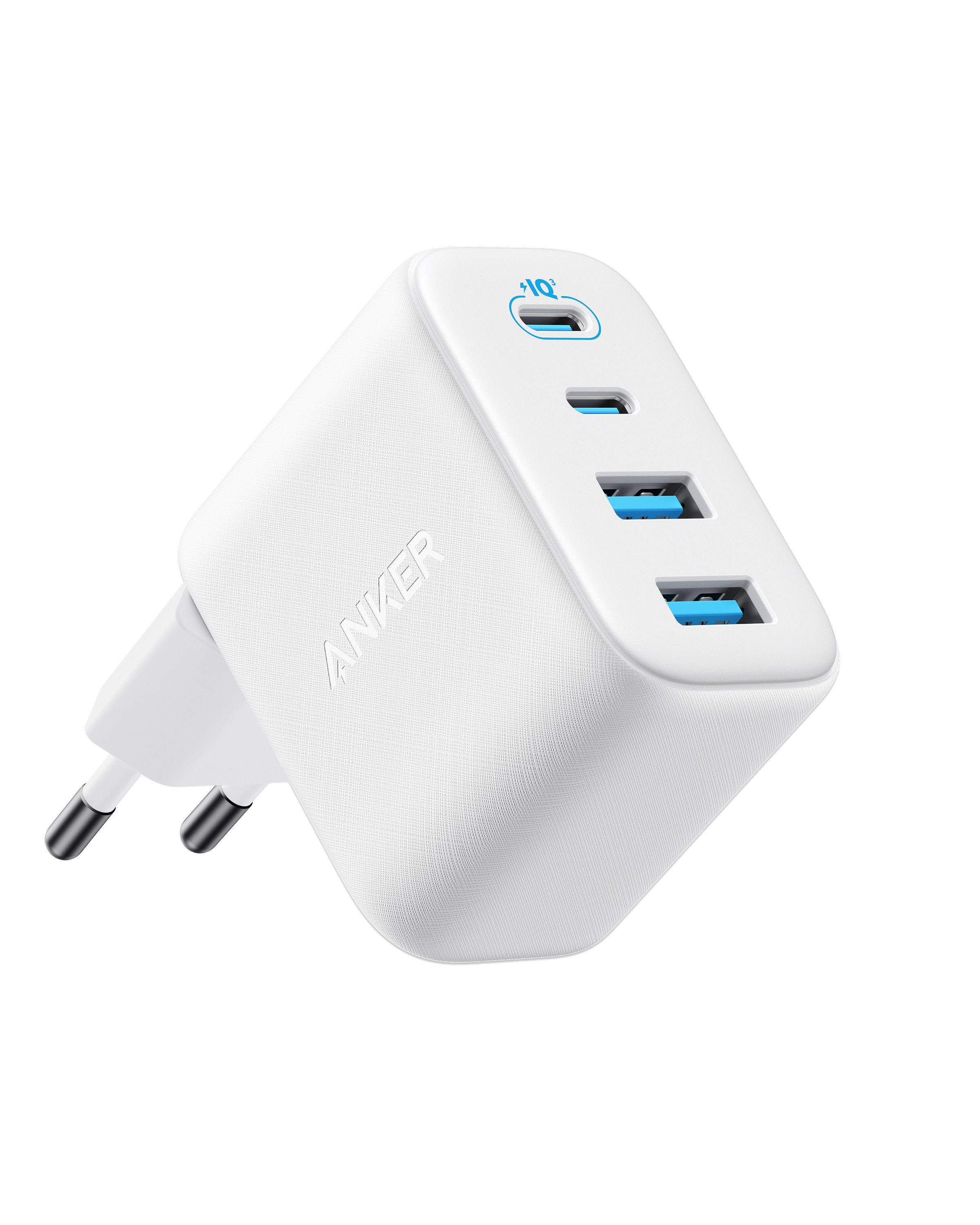 Anker Anker 50W USB C Ladegerät, 4-Port Netzteil mit 2 USB-C und 2 USB-A Schnelllade-Gerät (Für iPhone 17 Pro Max/16/15/14/13-Serie, iPad, Pixel, Galaxy, MacBook)