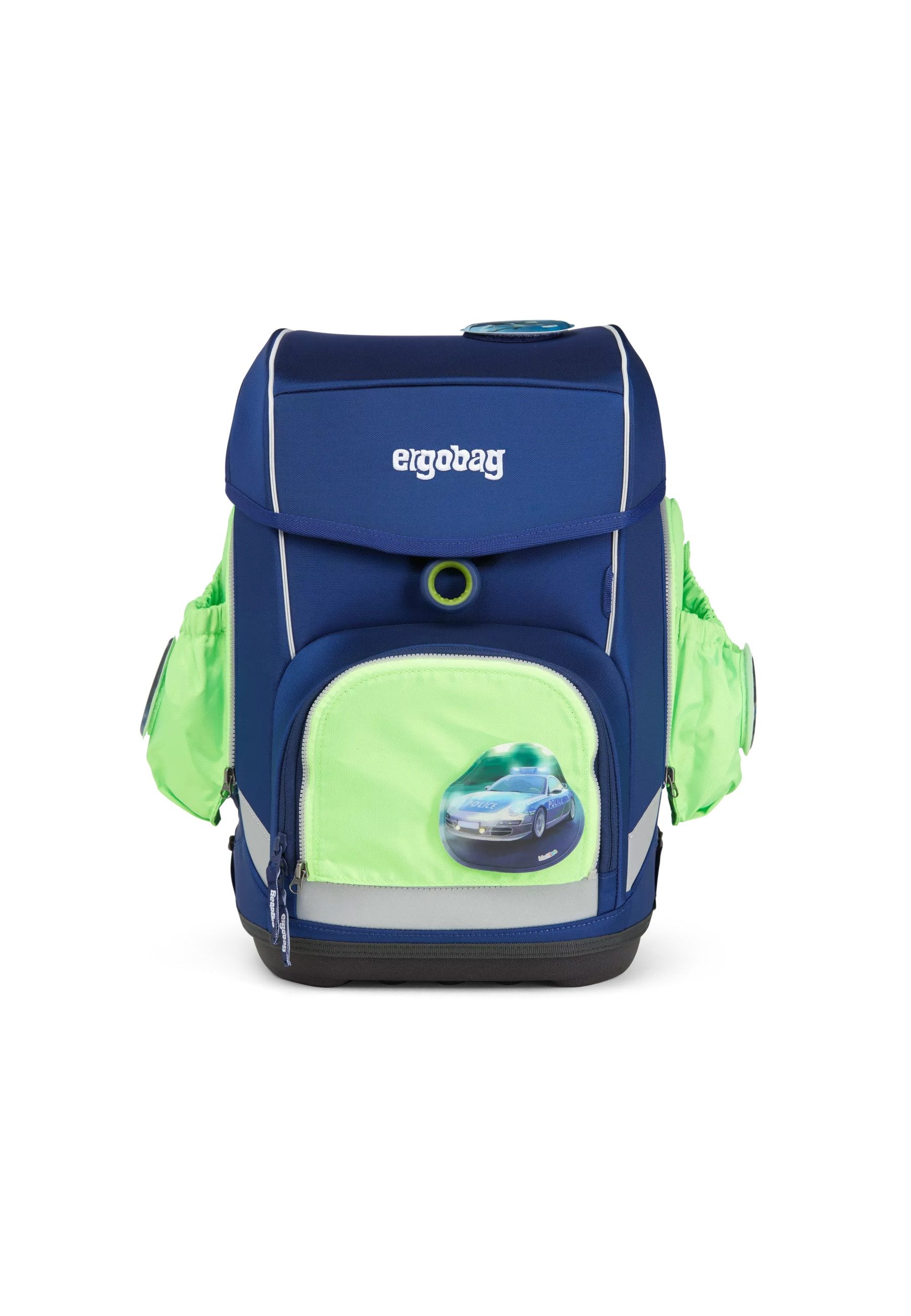 ergobag Schulranzen pack Seitentaschen Zip Set . (3-tlg), reflektierend