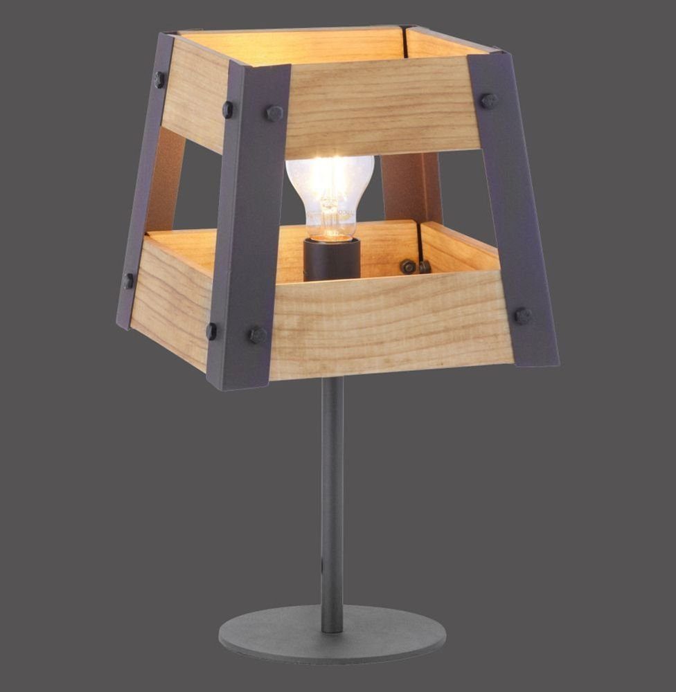 etc-shop LED Tischleuchte Tischleuchte, inklusive, nicht Kaltweiß, Neutralweiß, Holzlampe Tageslichtweiß, Smart dimmbar Wohnzimmer Warmweiß, Leuchtmittel LED