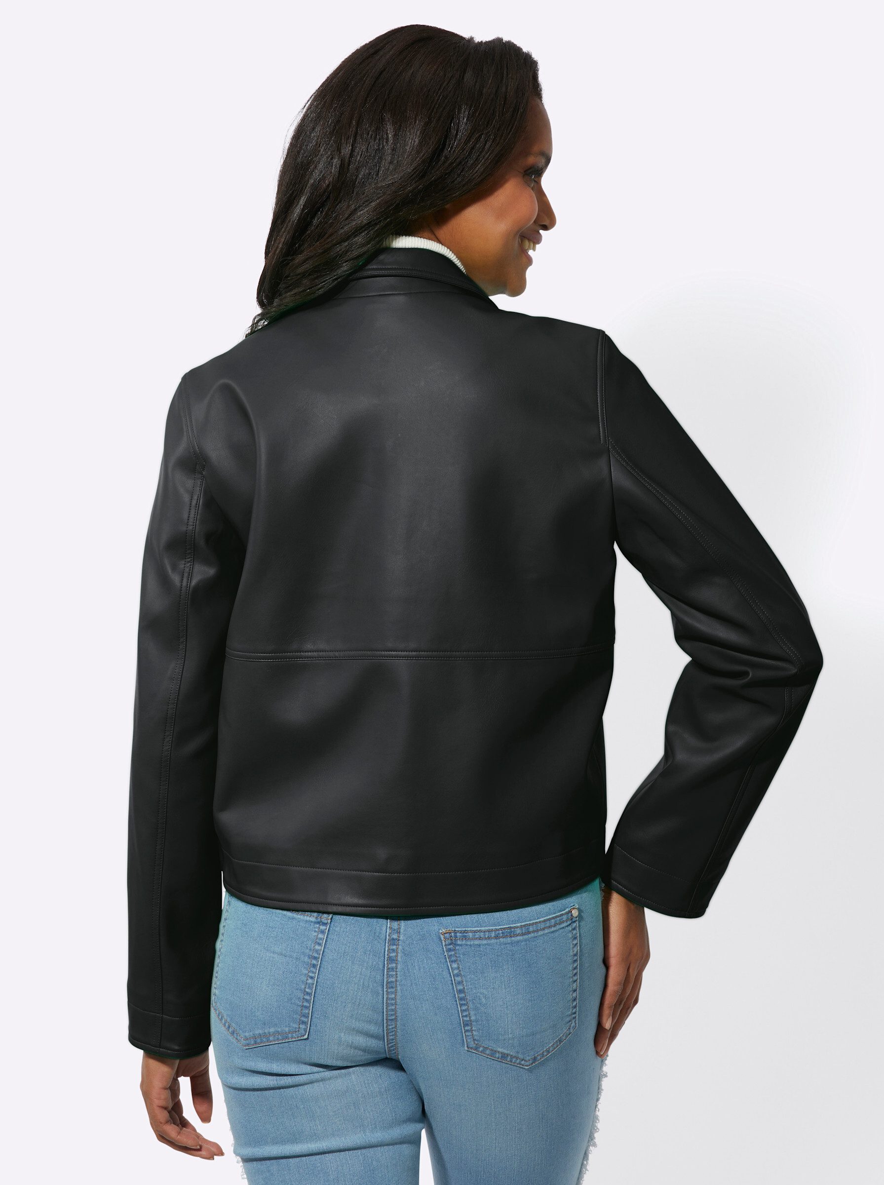 Inspirationen Lederimitatjacke ohne Kapuze günstig online kaufen