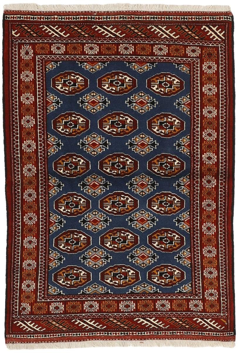 Orientteppich Turkaman 97x147 Handgeknüpfter Orientteppich / Perserteppich, Nain Trading, rechteckig, Höhe: 6 mm | Kurzflor-Teppiche