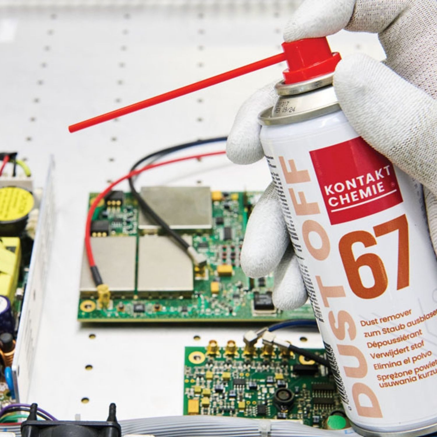 KONTAKT CHEMIE 6 Stück Druckgas-Reiniger, DRUCKLUFT 67, 400ml Druckluftreiniger