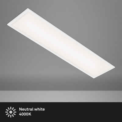 Briloner Leuchten LED Panel 7067-016, LED fest verbaut, Neutralweiß, ultraflach, weiß, Neutralweiß 4000K, 22W - 2400 lm, 100 x 25 x 6 cm