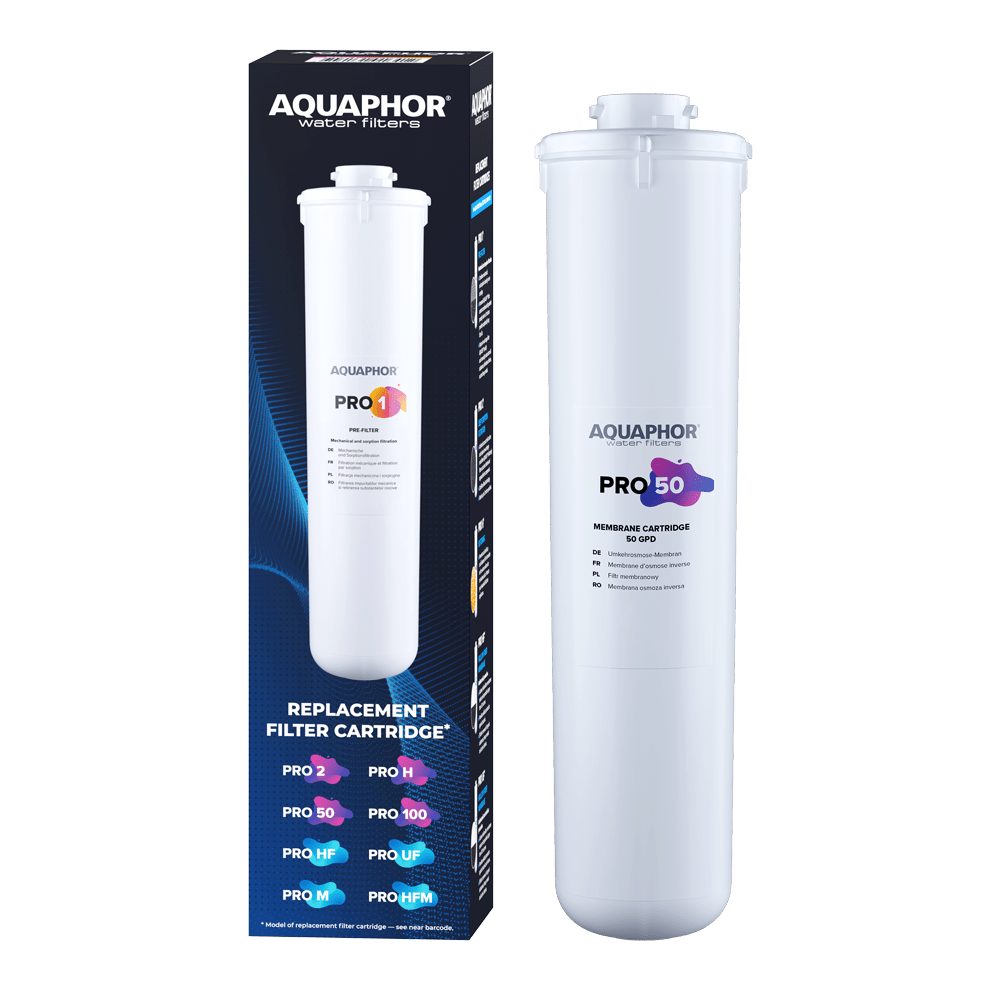 AQUAPHOR Wasserfilter PRO 50 Membrane Membranfilter 50 GPD, Zubehör für Umkehrosmose-Systeme DWM 101S/ 7,8 Liter pro Stunde, /Ersetzt Membran-Filter RO 50S Aquaphor