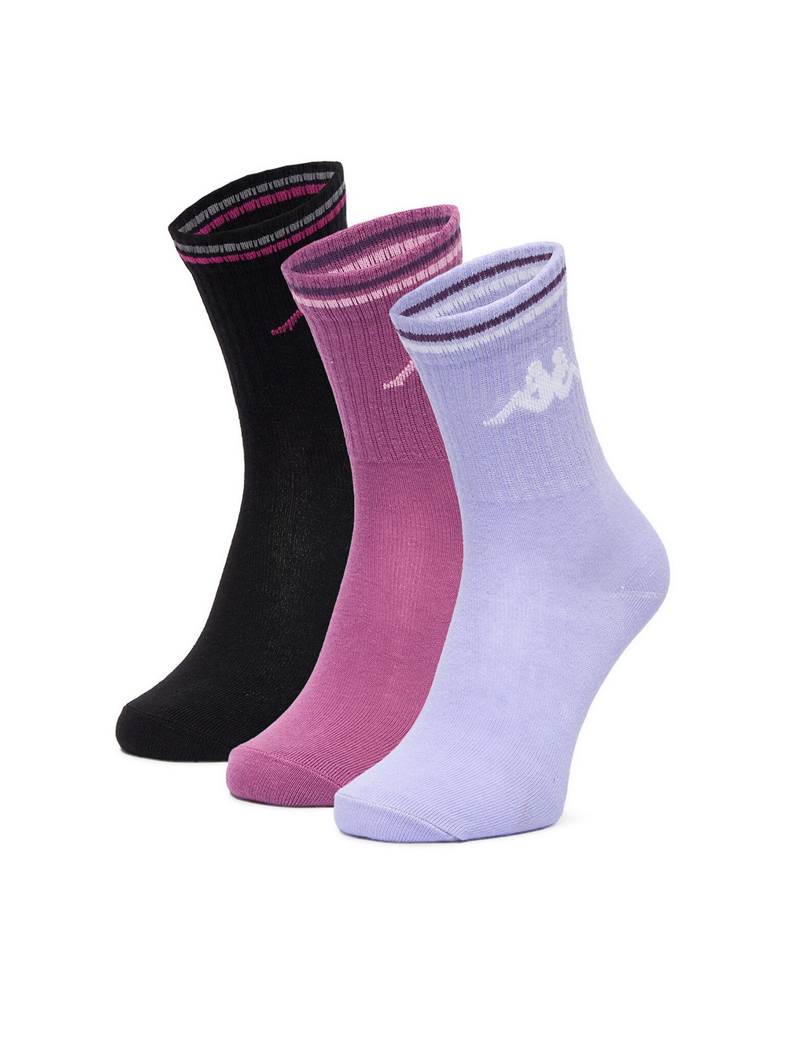 Kappa Basicsocken Kappa Damen Langsocken Schwarz, Lila KAPPA-CEO_KR_KAPPA_ 003_W_AW25 (3