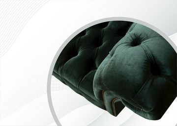 JVmoebel Chesterfield-Sofa Grünes Chesterfield Dreisitzer Wohnzimmermöbel Luxus Couch Neu, Made in Europe