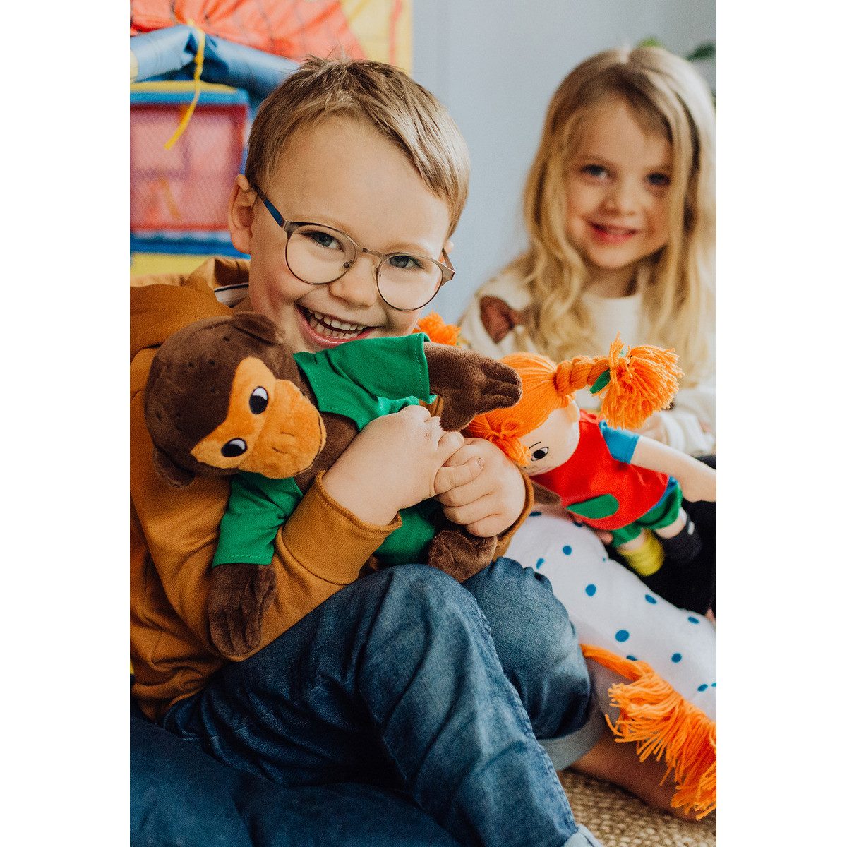 Pippi Langstrumpf Kuscheltier Herr Nilsson Unisex Kinder