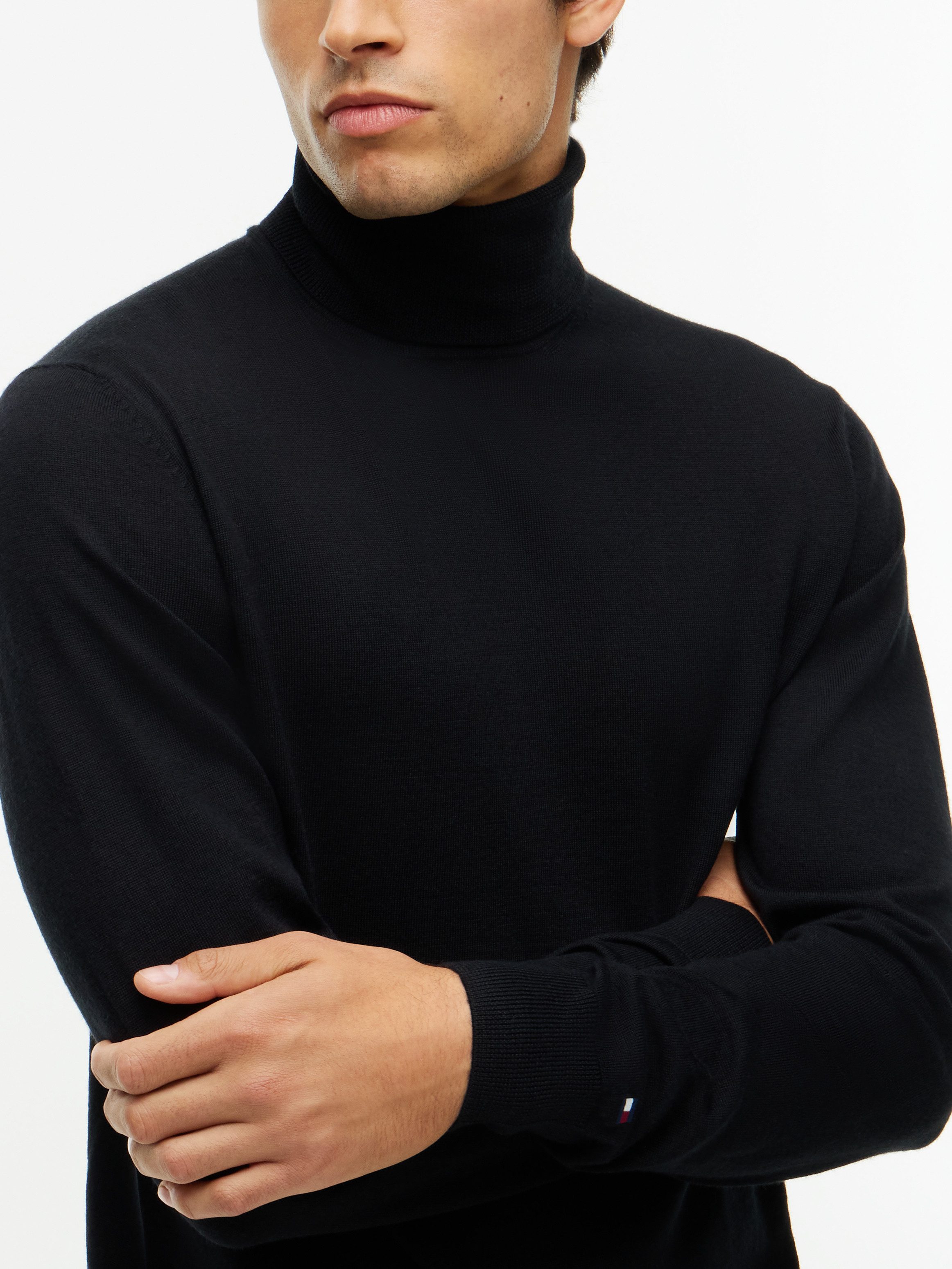 Tommy Hilfiger Rollkragenpullover NY MERINO ROLL NECK aus reiner Wolle