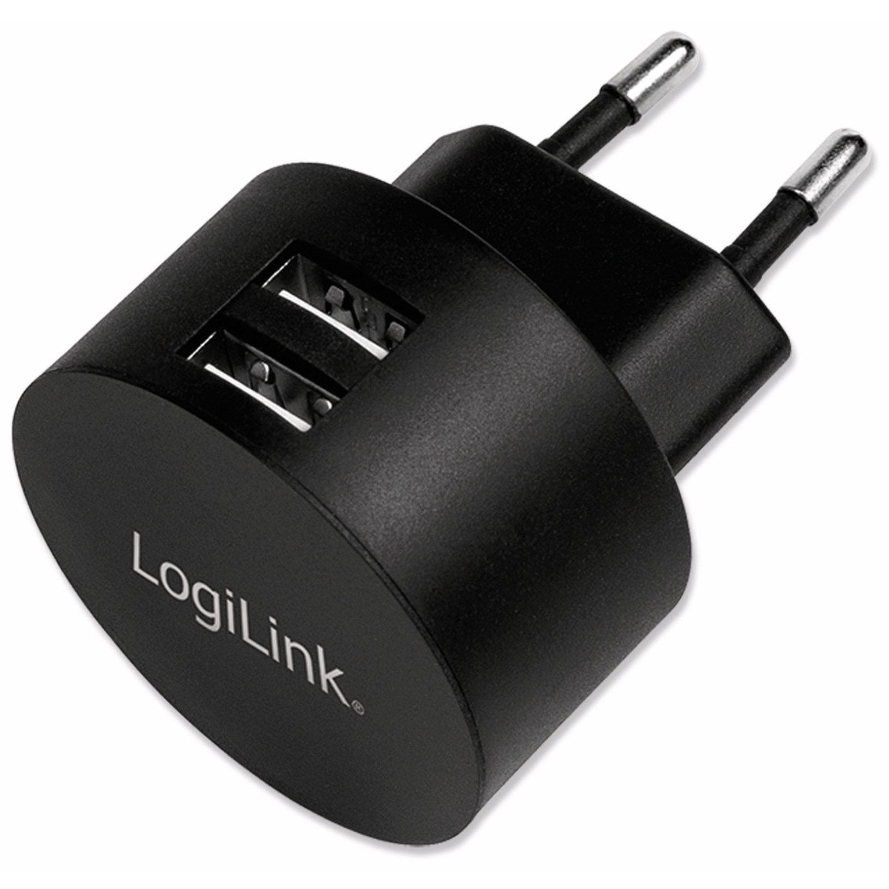 LogiLink LOGILINK USB-Lader PA0218, 2-fach, 2,1 A, schwarz USB-Ladegerät
