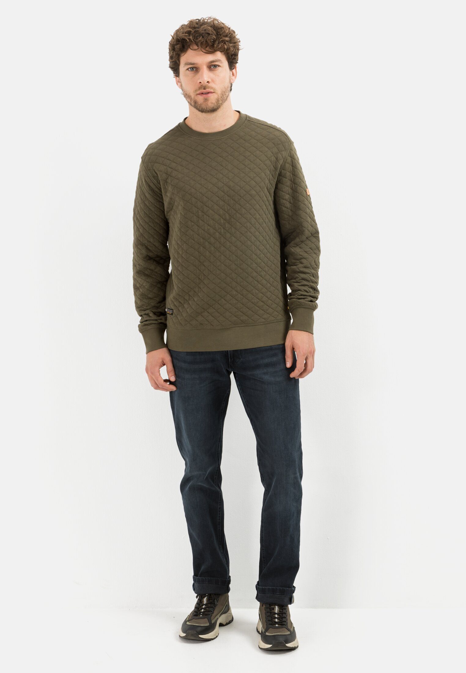 camel active Rundhalspullover aus reiner Baumwolle Pullover_Rundhalspullover