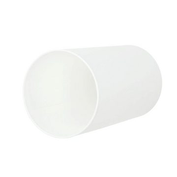 Licht-Erlebnisse Lampenschirm GLIONA, Stoffschirm Weiß für Stehleuchte Zylinder Ø 18,5 cm schmal